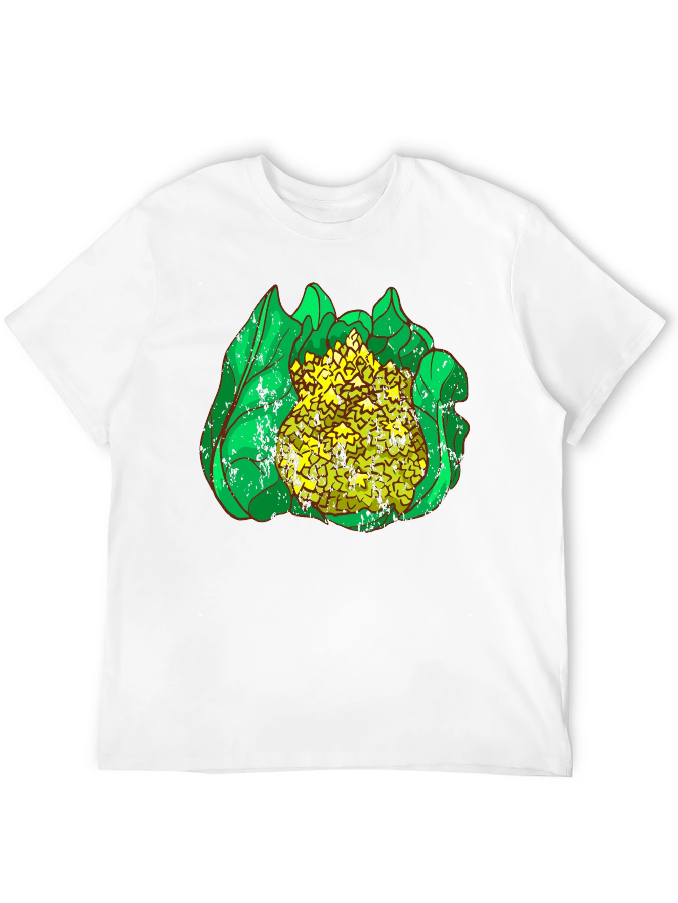 Black Cauliflower Graphic Print Black T-Shirt view 12