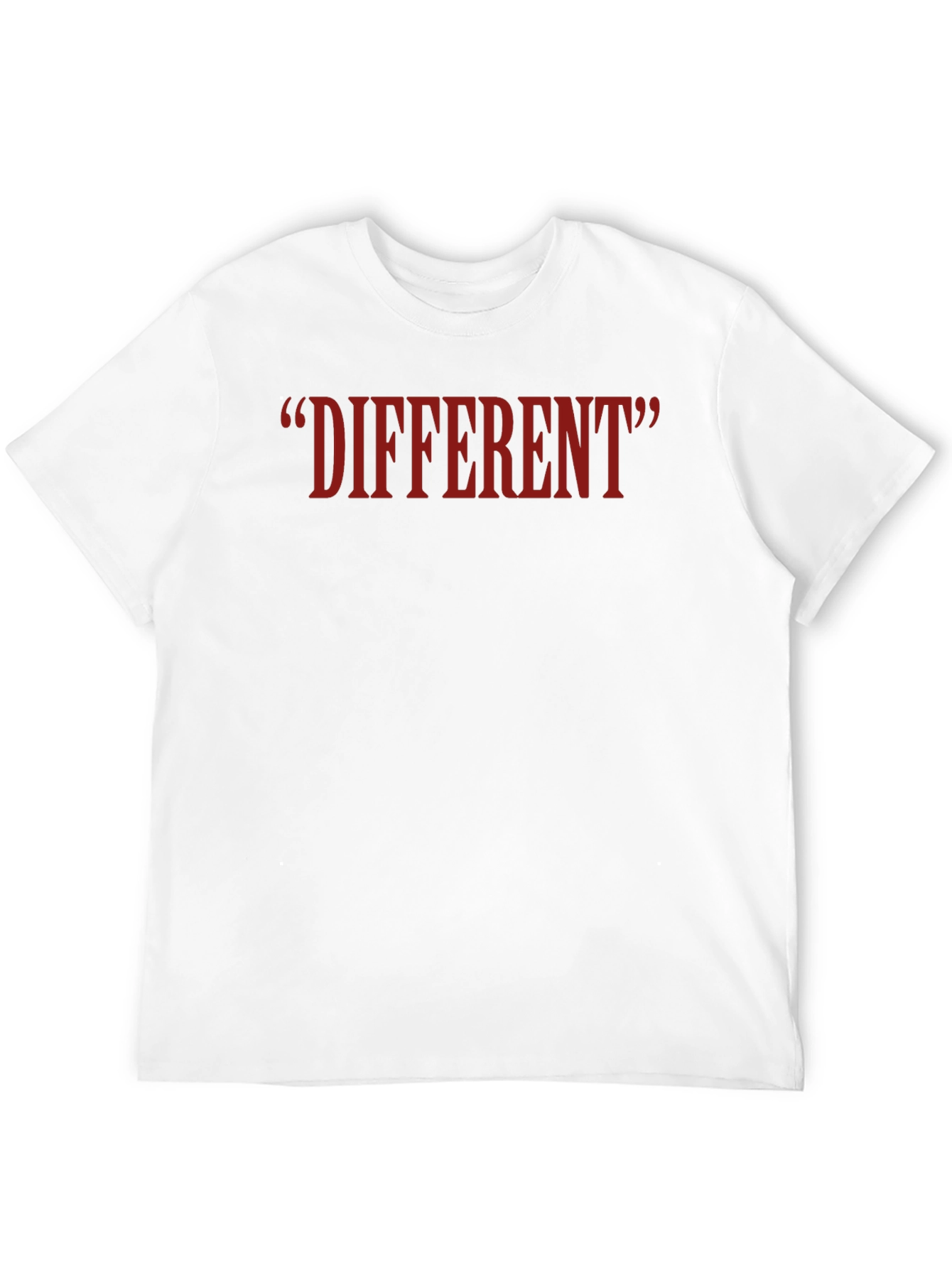 Black Different Quote T-Shirt - Casual Black Tee view 12
