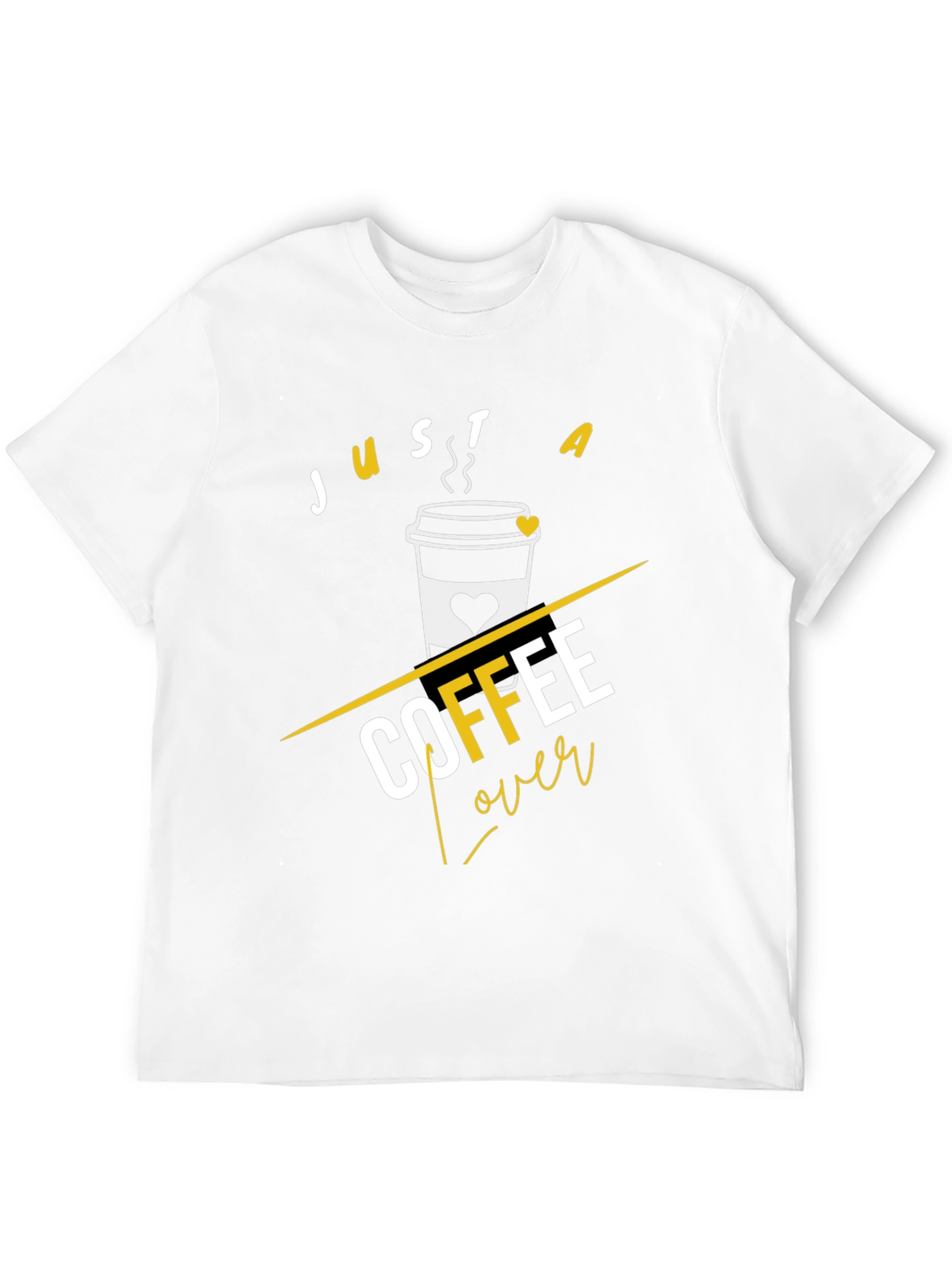 Black Just A Coffee Lover - Trendy Graphic Tee view 12