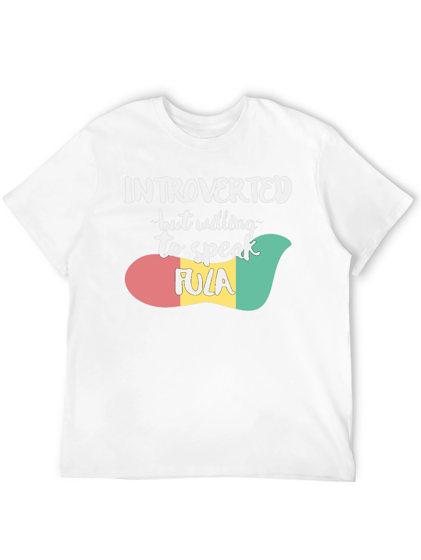 Black Introverted Fula T-Shirt view 12