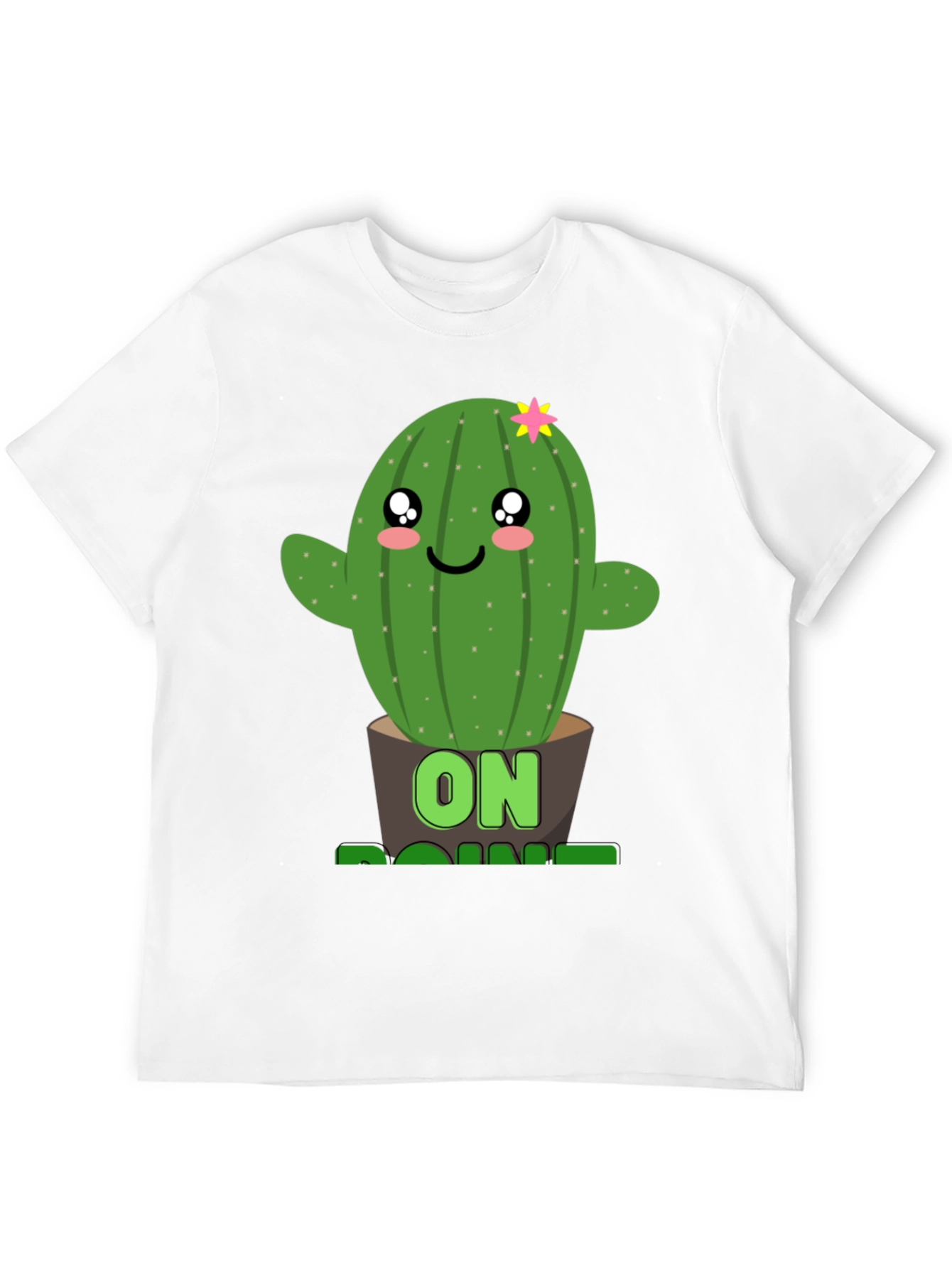 Black Cactus On Point Graphic T-Shirt - Fun Plant Lover Tee view 12