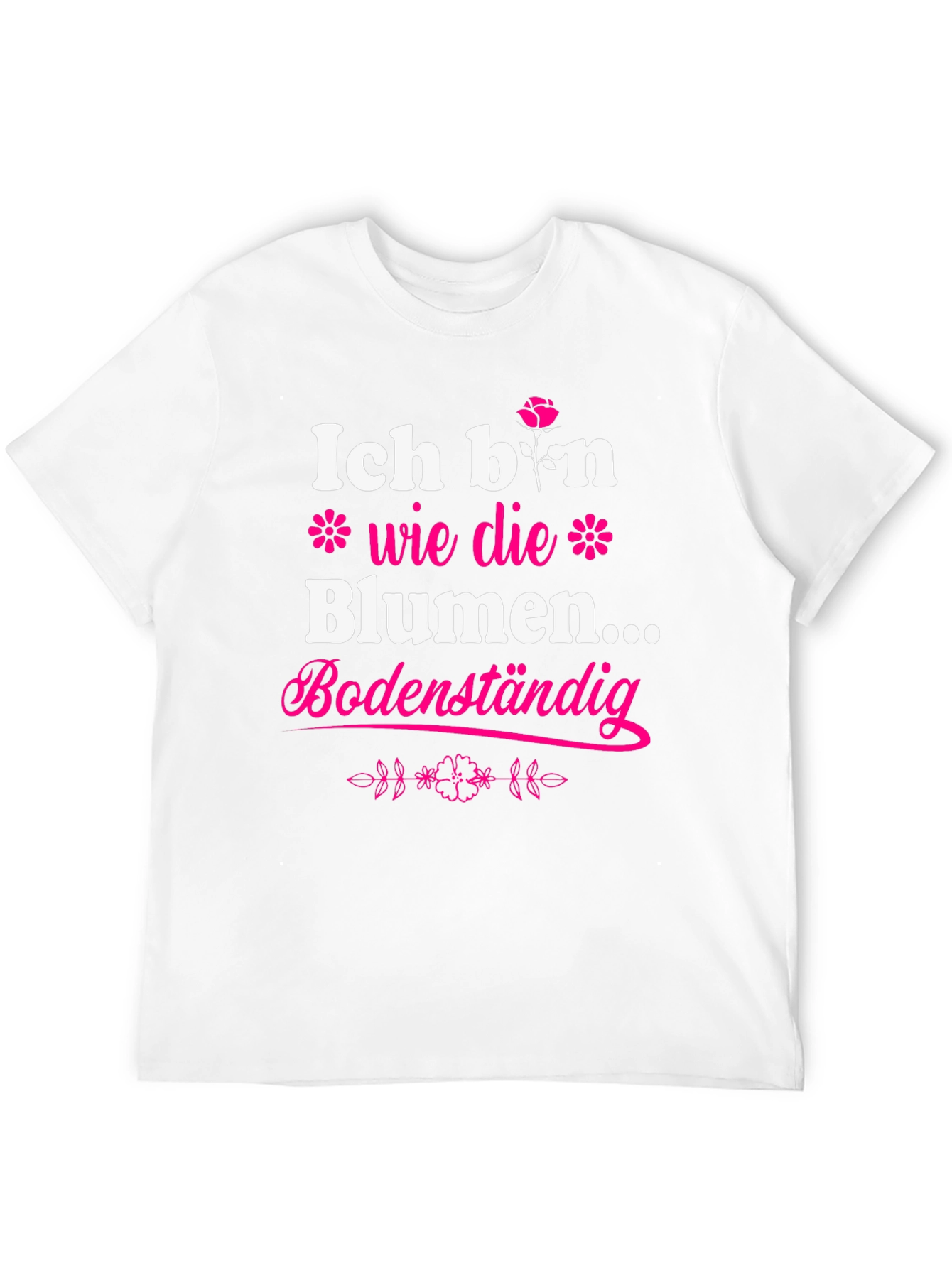 Black Ich Bin Wie Die Blumen T-Shirt view 12