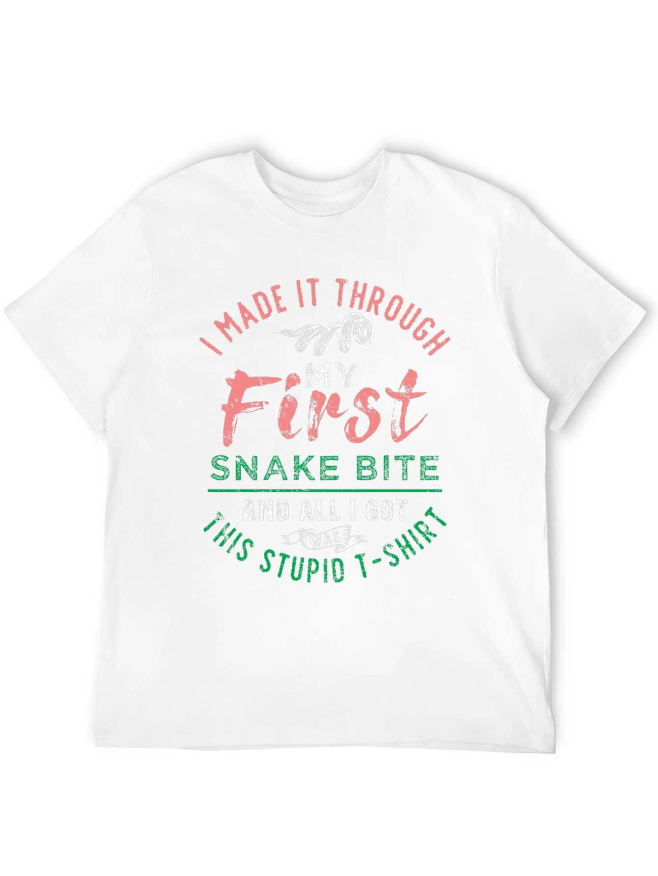 Black Funny Snake Bite T-Shirt view 12