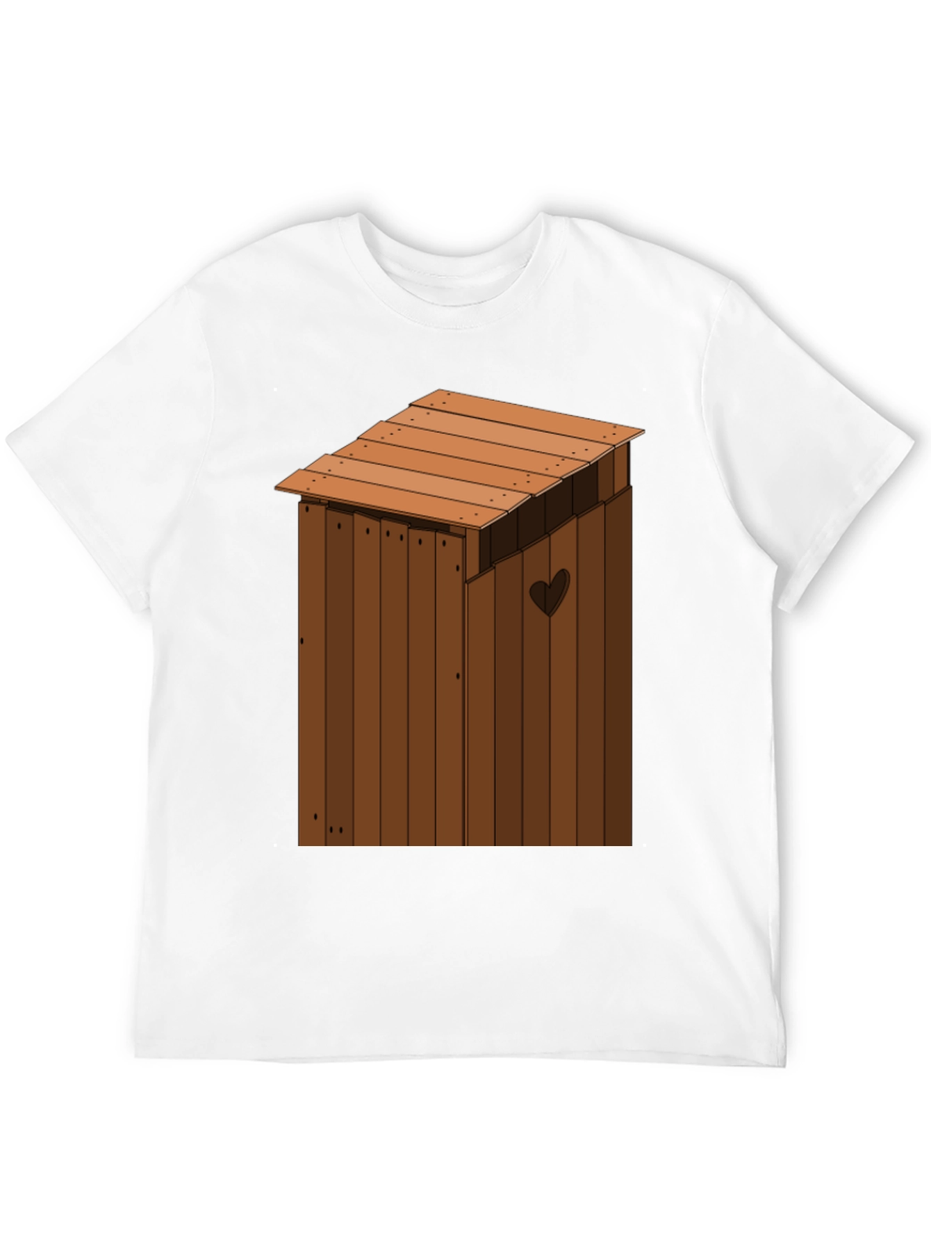 Black Outhouse Humor Novelty T-Shirt view 12
