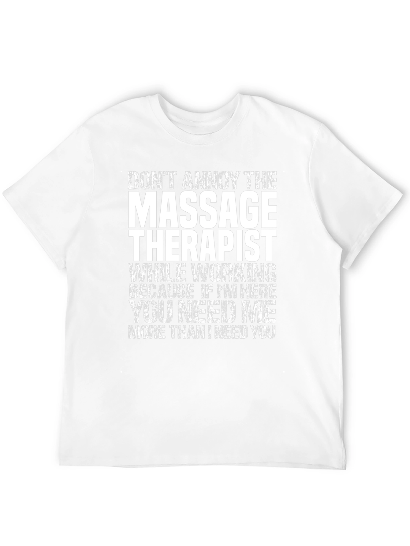 Black Massage Therapist T-Shirt - Don't Annoy Me! view 12