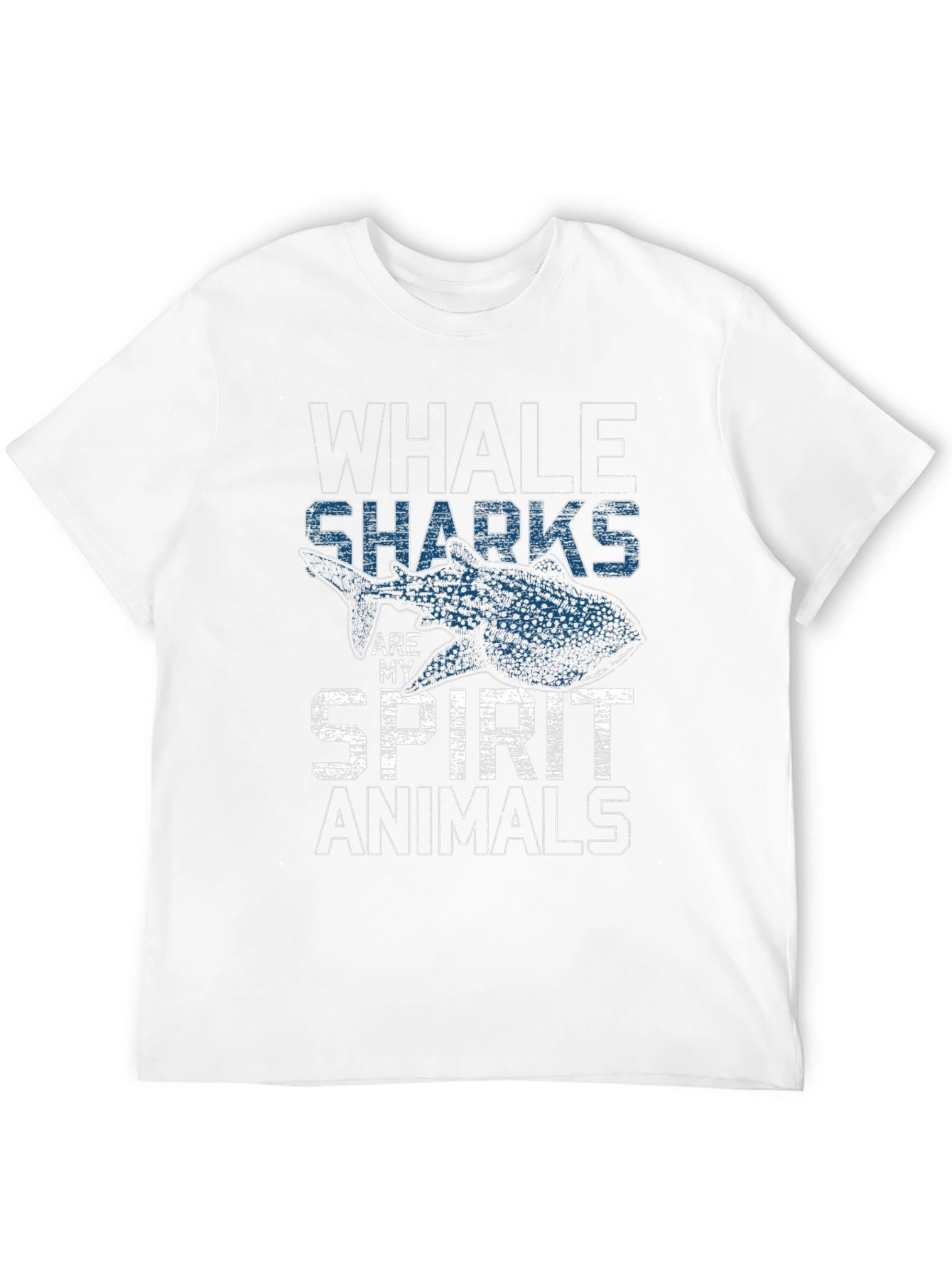 Black Whale Sharks Are My Spirit Animals Graphic T-Shirt view 12