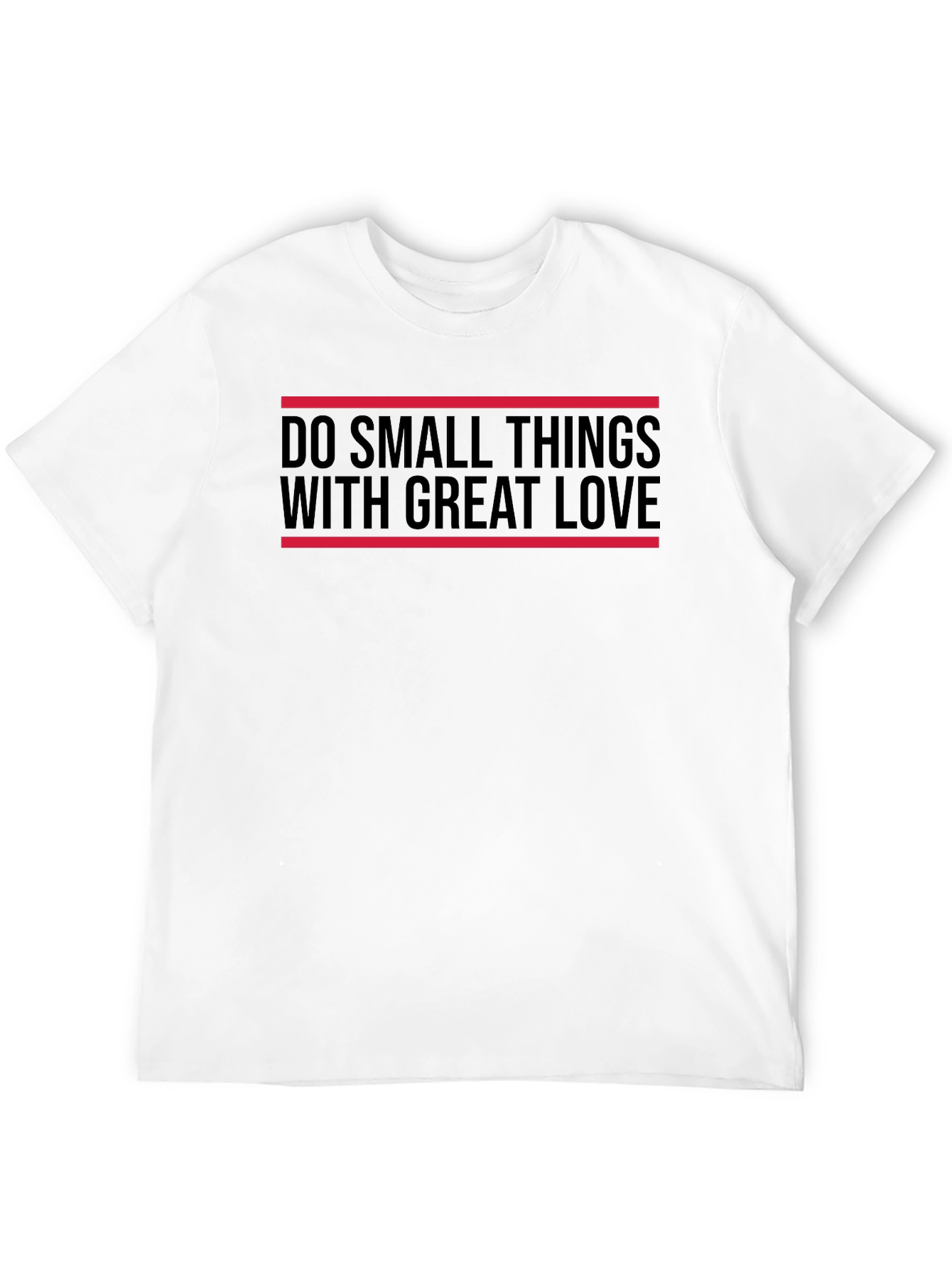 Black Inspirational Graphic Tee: Do Small Things With Great Love view 12
