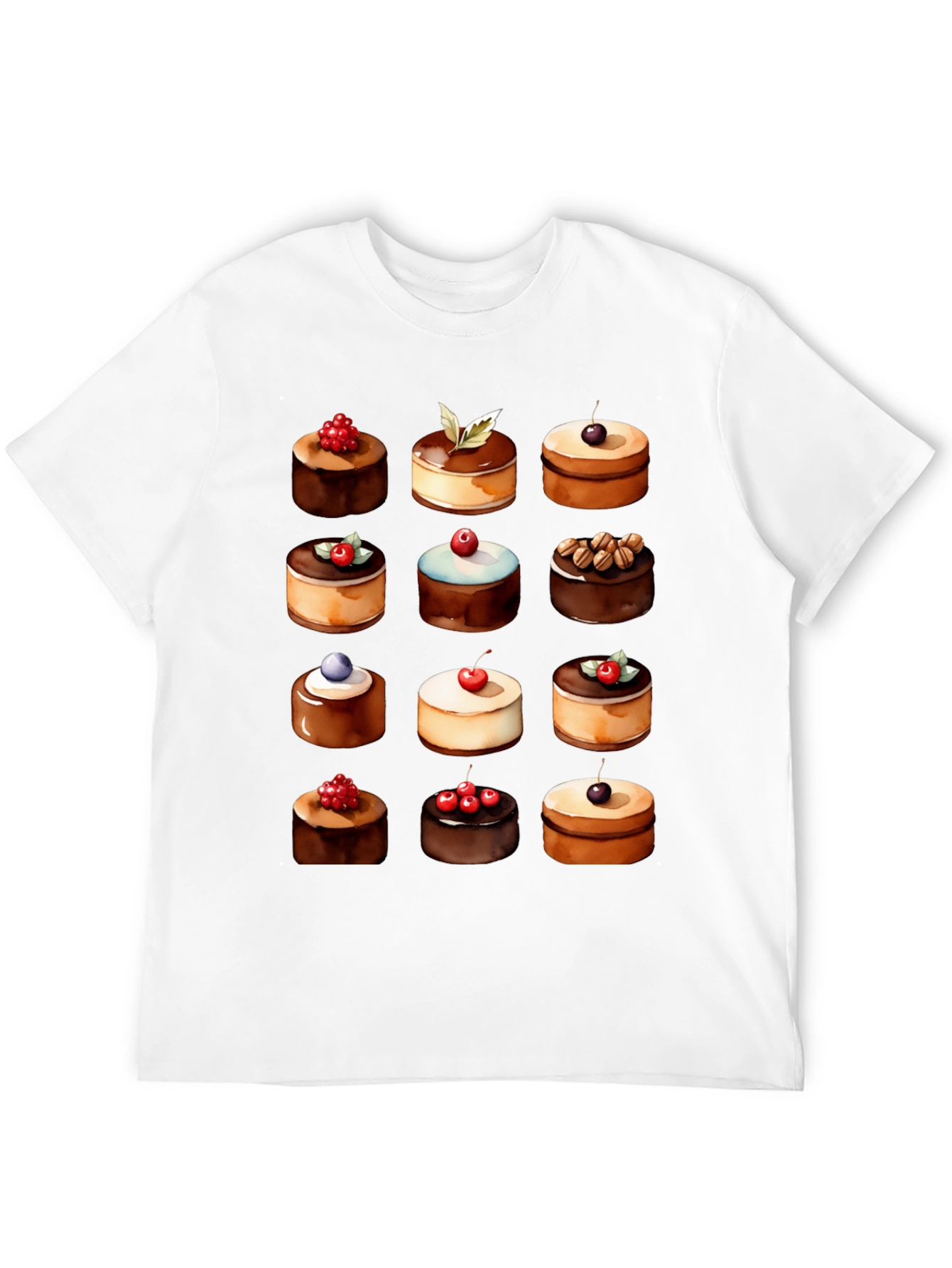 Black Dessert Lover T-Shirt - Sweet Treat Design view 12