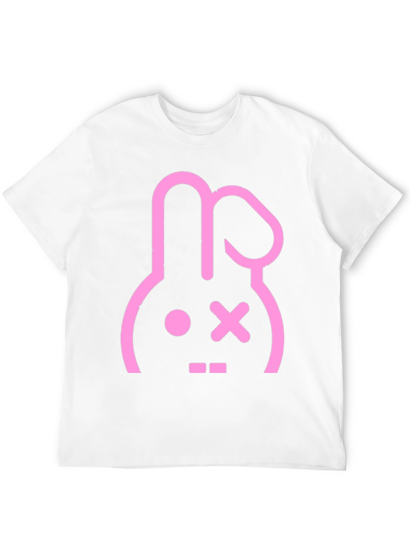 Black Black T-Shirt with Pink Bunny Graphic view 12
