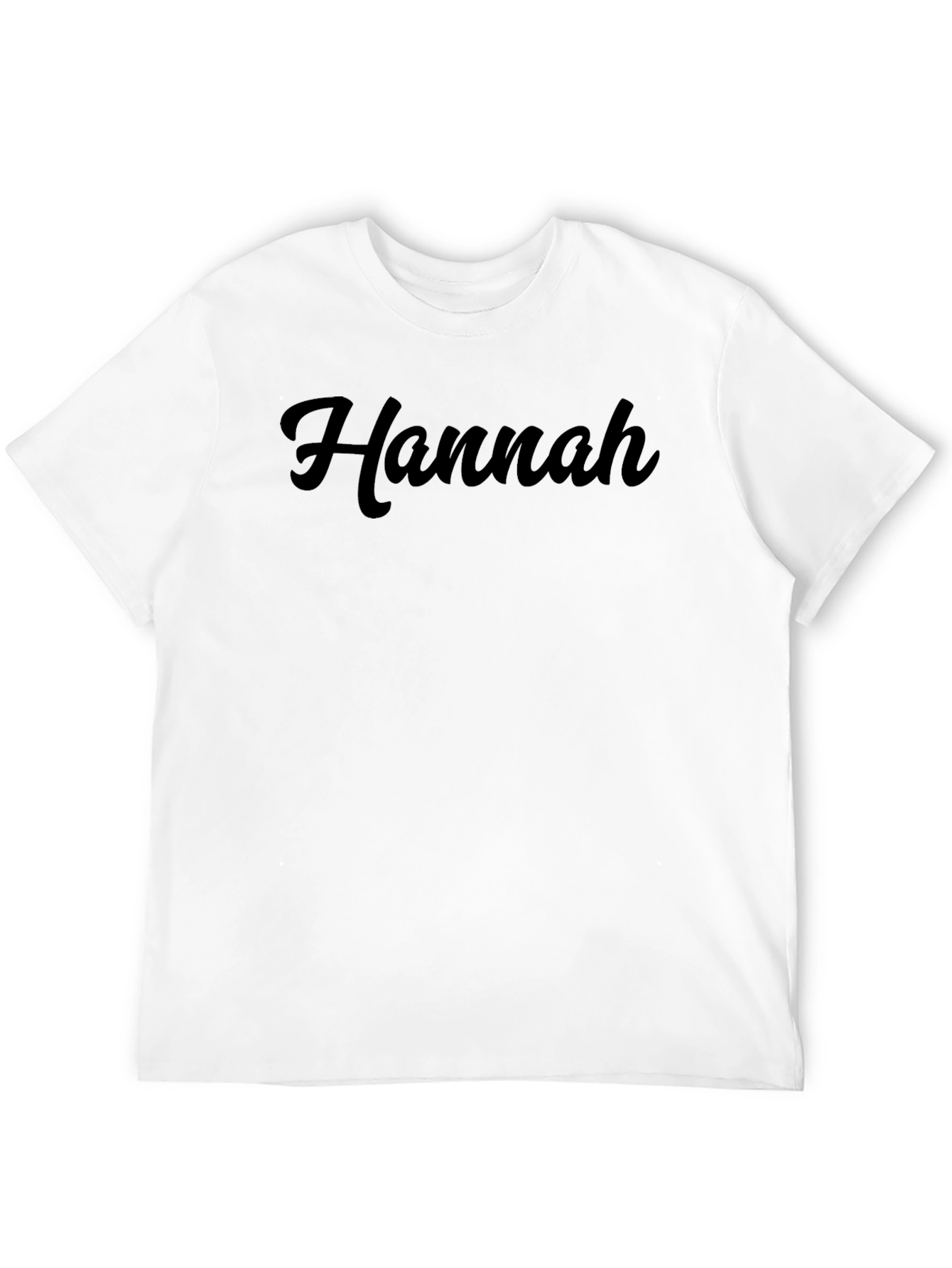 Black Hannah Personalized Black T-Shirt view 12