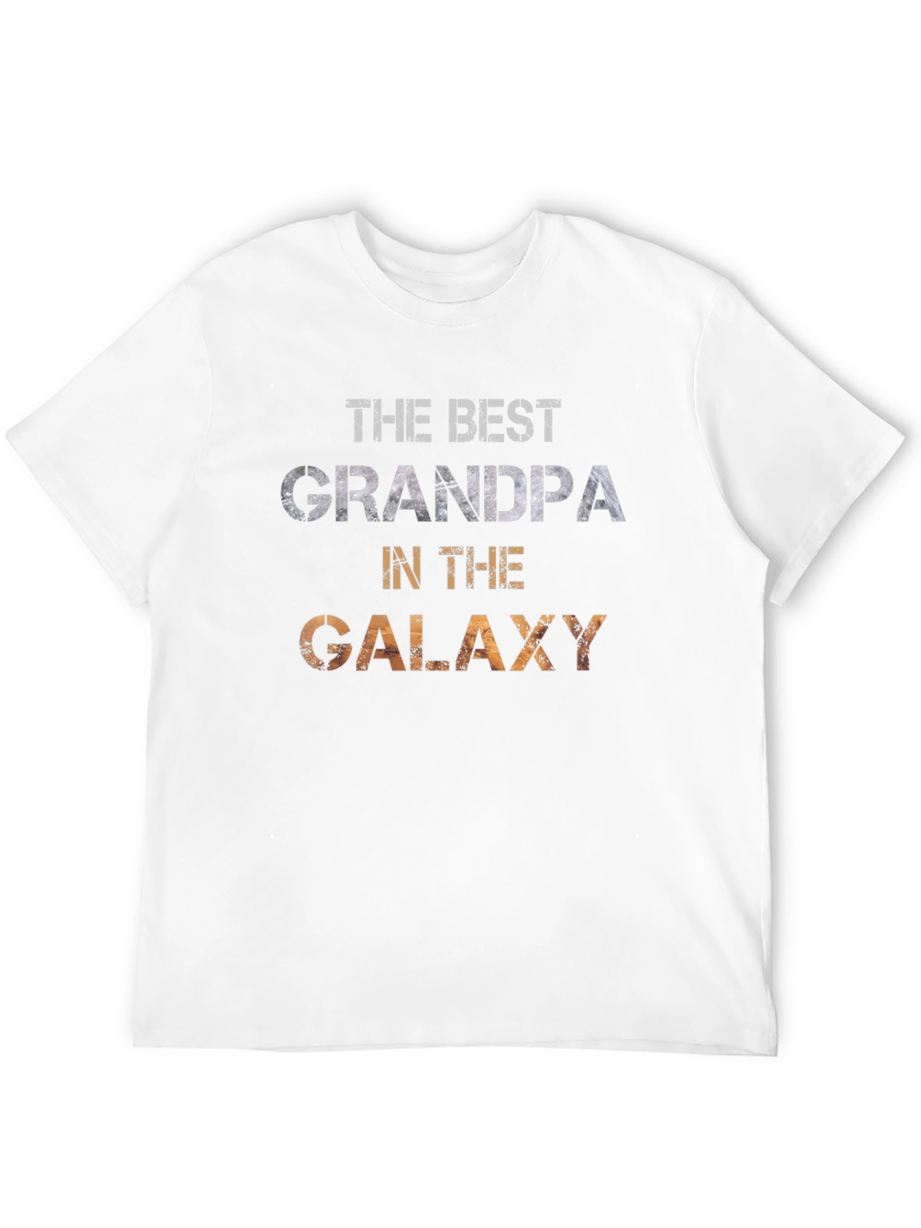 Black Best Grandpa in the Galaxy T-Shirt view 12