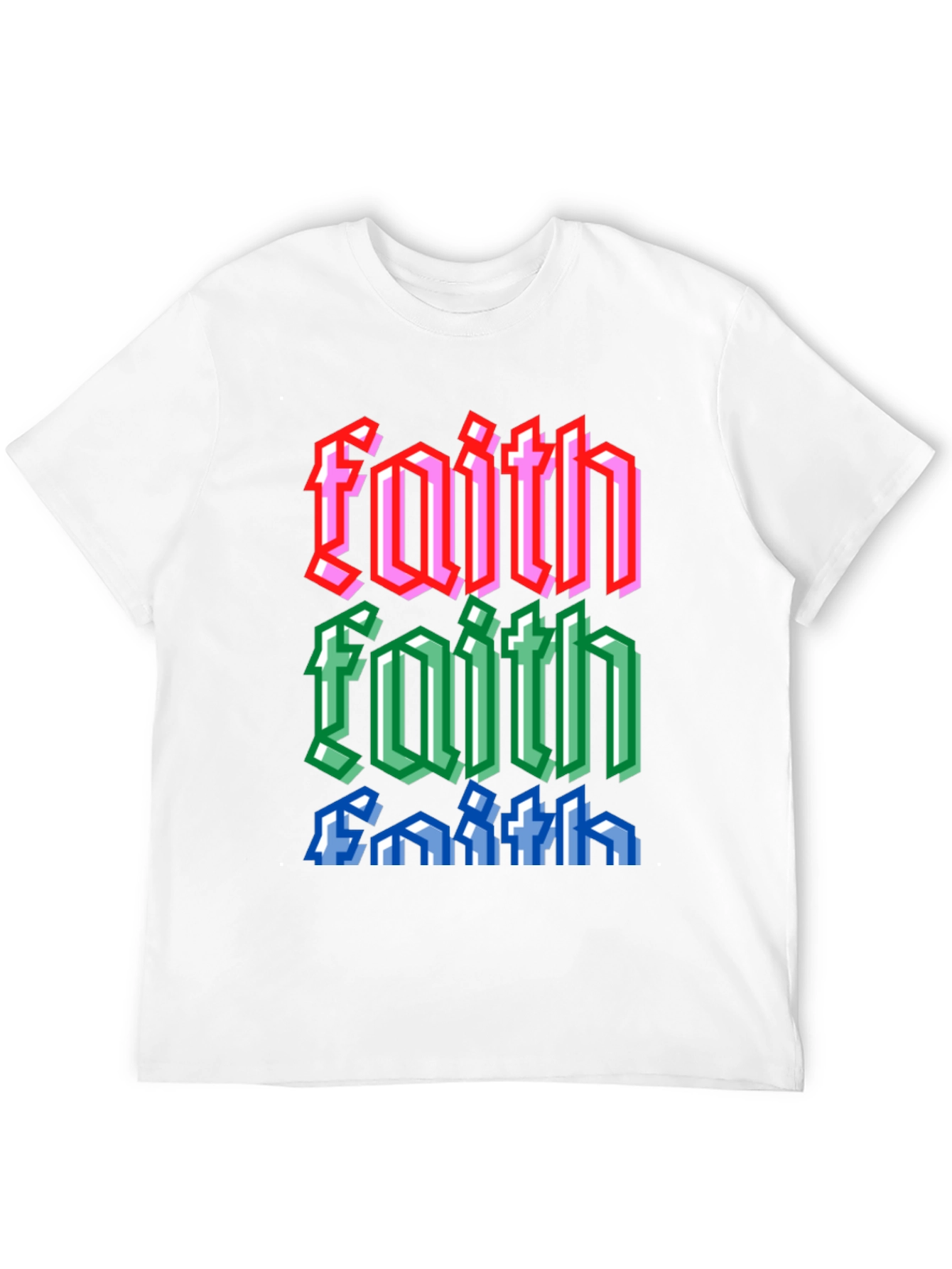 Black Faith Pixel Art Graphic Tee view 12