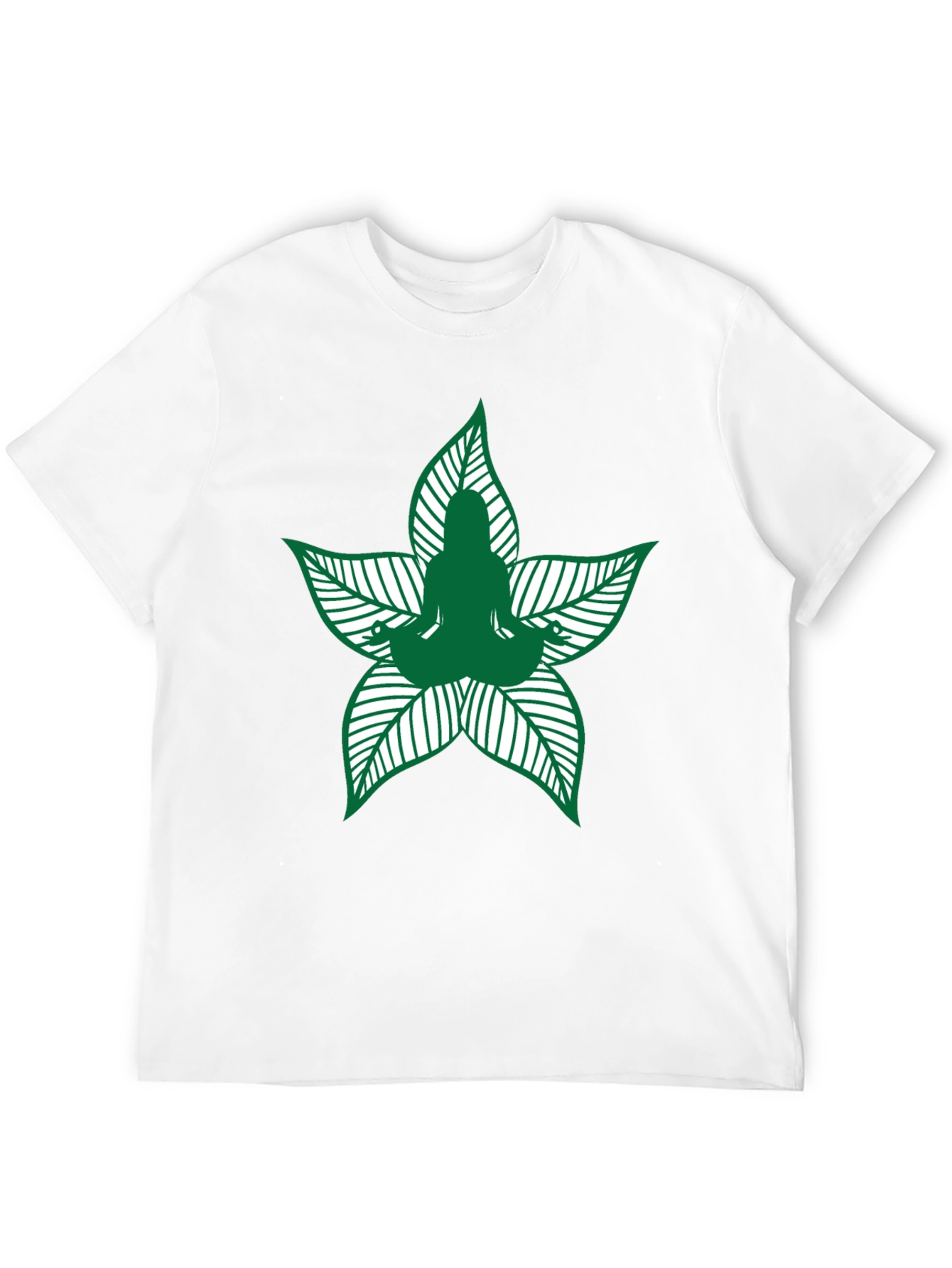Yoga Leaf T-Shirt - Meditation Tee - 12