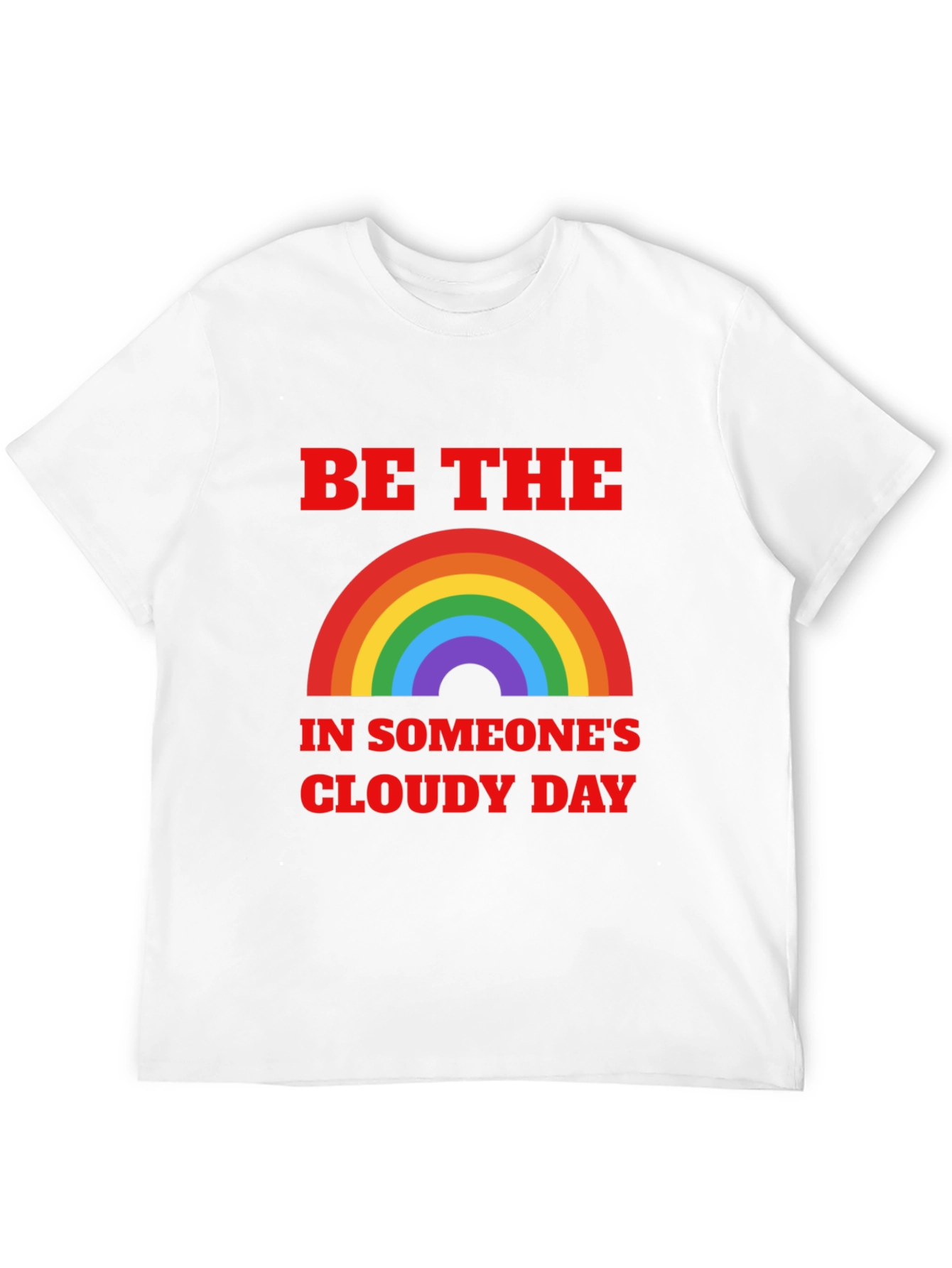 Black Be The Rainbow T-Shirt | Positive Vibes Graphic Tee view 12