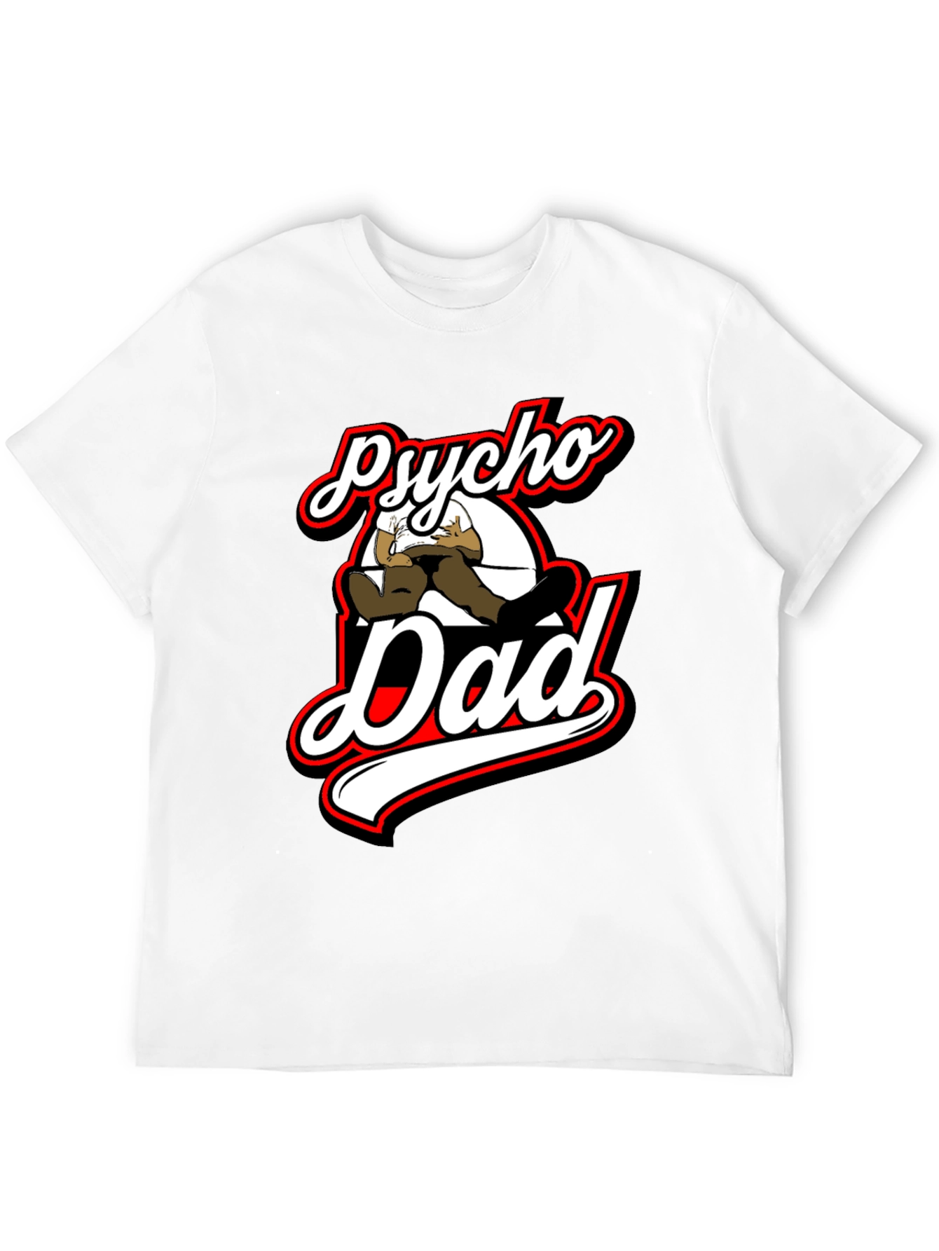 Black Psycho Dad Graphic T-Shirt view 12