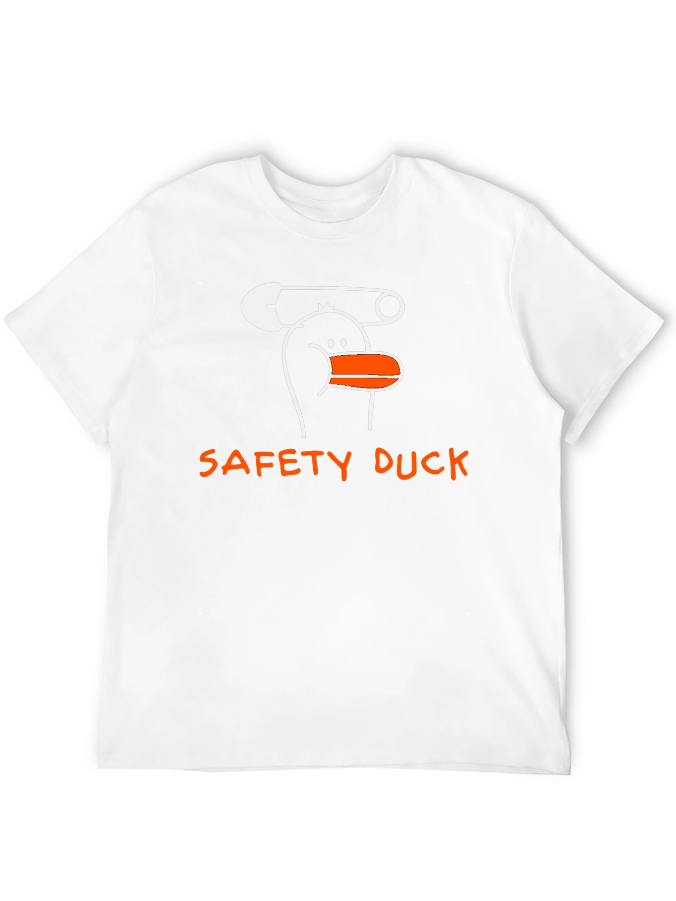 Black Safety Duck Graphic T-Shirt - Unique Cartoon Design view 12