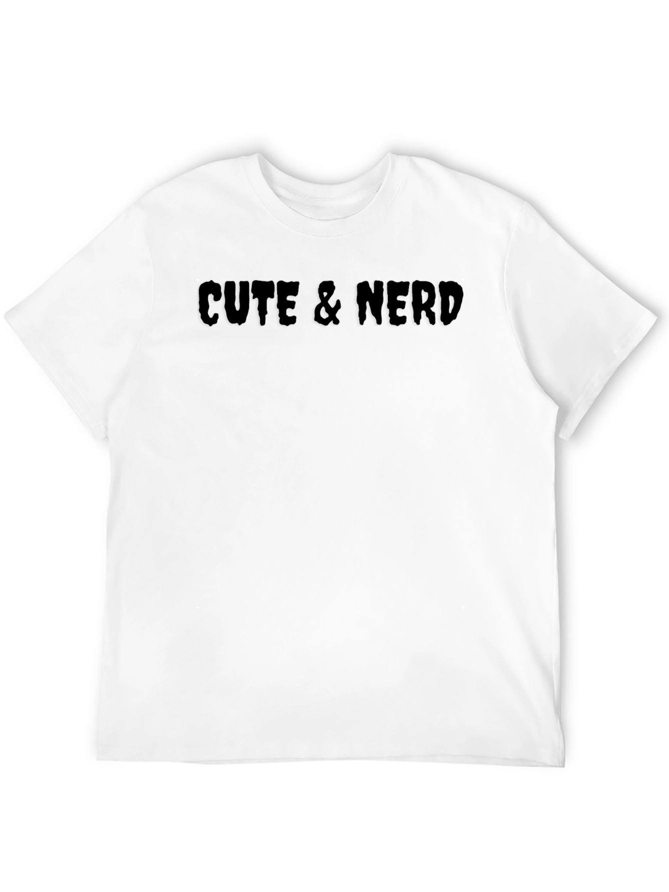 Black Cute & Nerd Black T-Shirt view 12