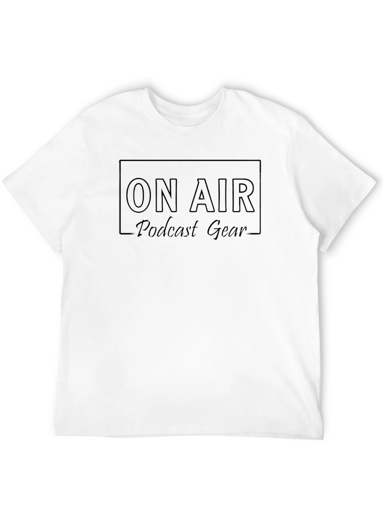 Black On Air Podcast Gear T-Shirt - Black view 12