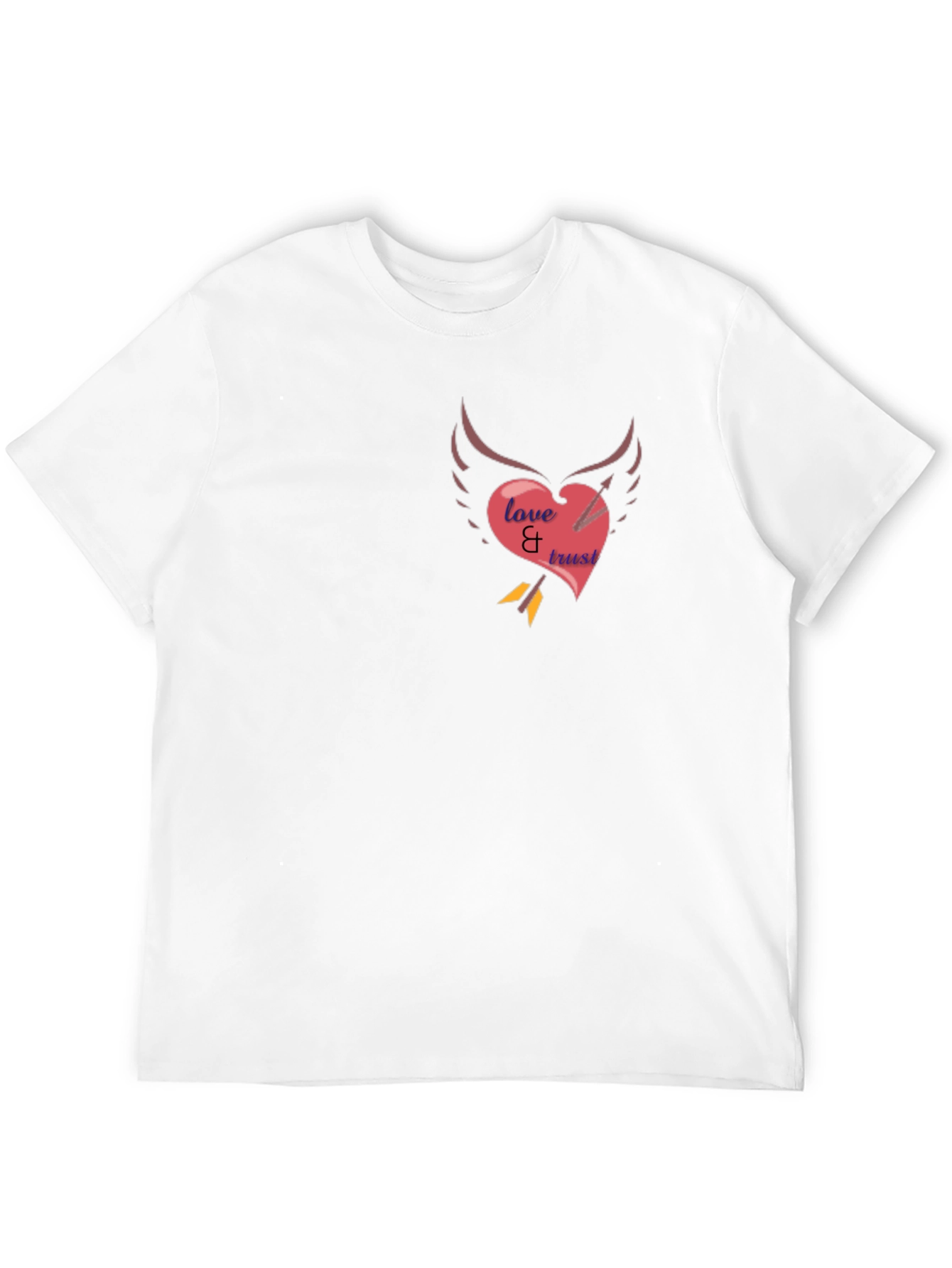 Black Love & Trust Heart Arrow Tee view 12