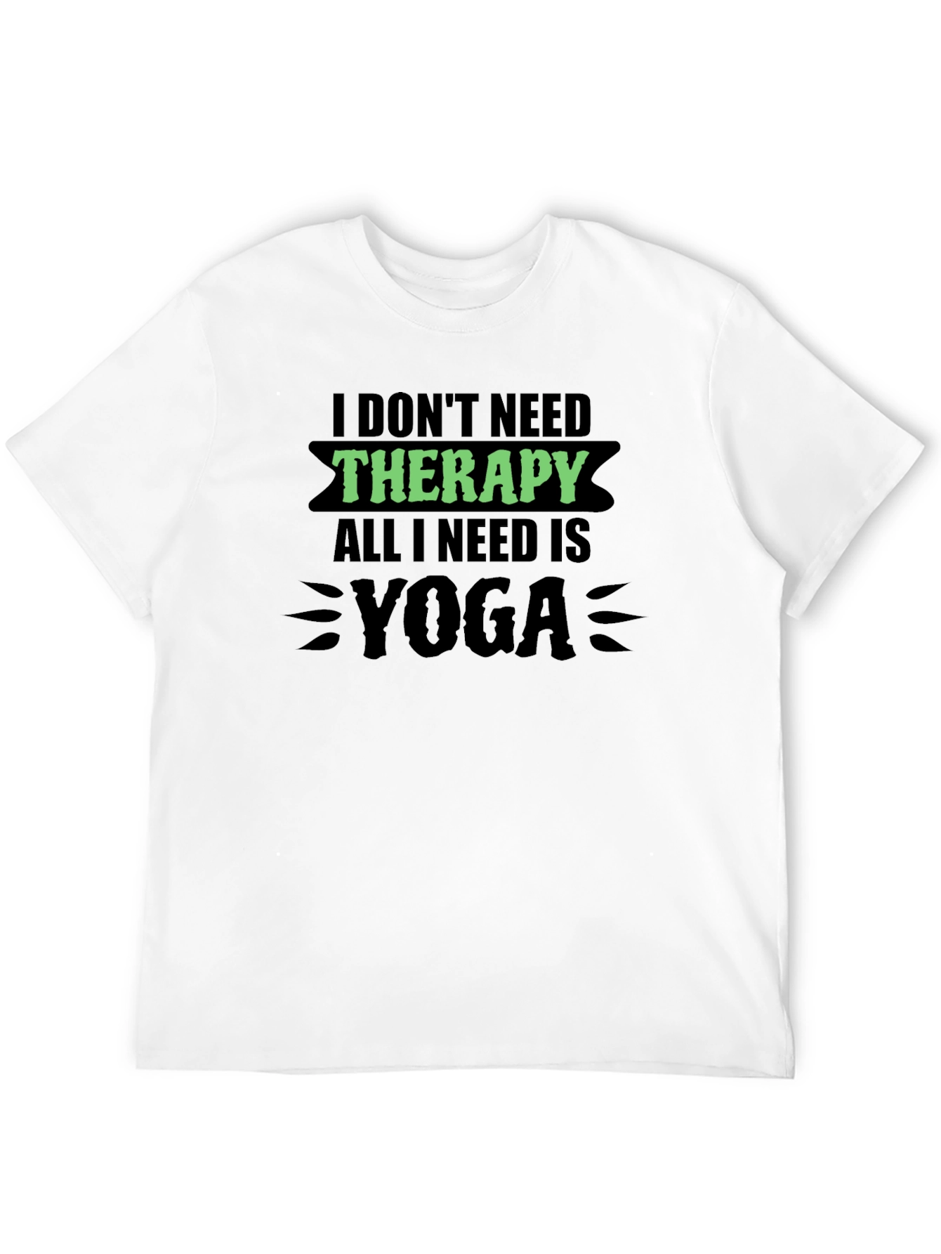 Black Yoga Therapy T-Shirt view 12