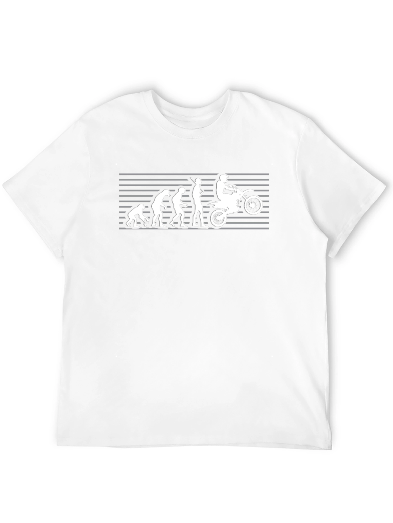 Black Evolution of Man - Motocross T-Shirt view 12