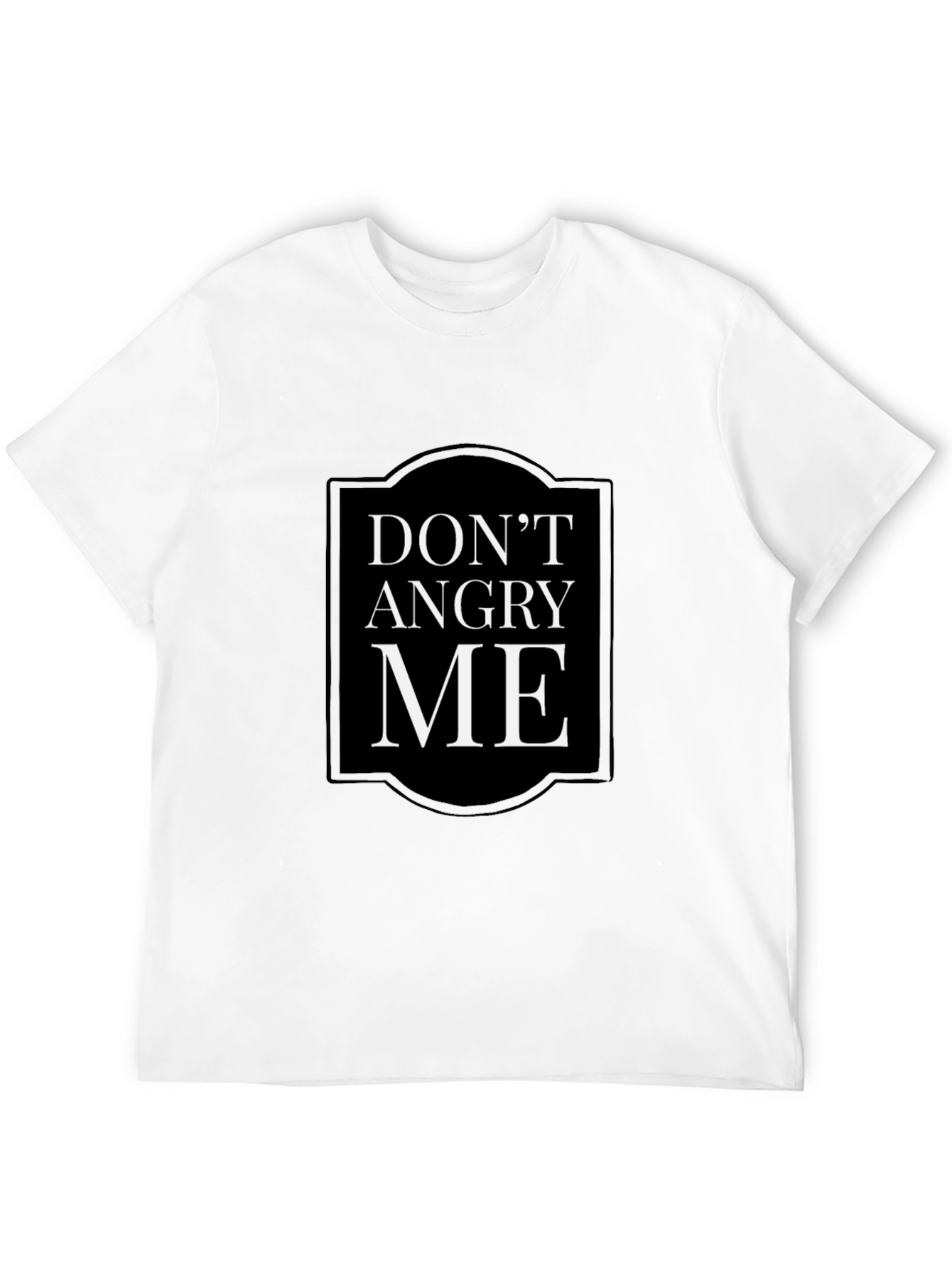 Black Don't Angry Me Slogan T-Shirt view 12