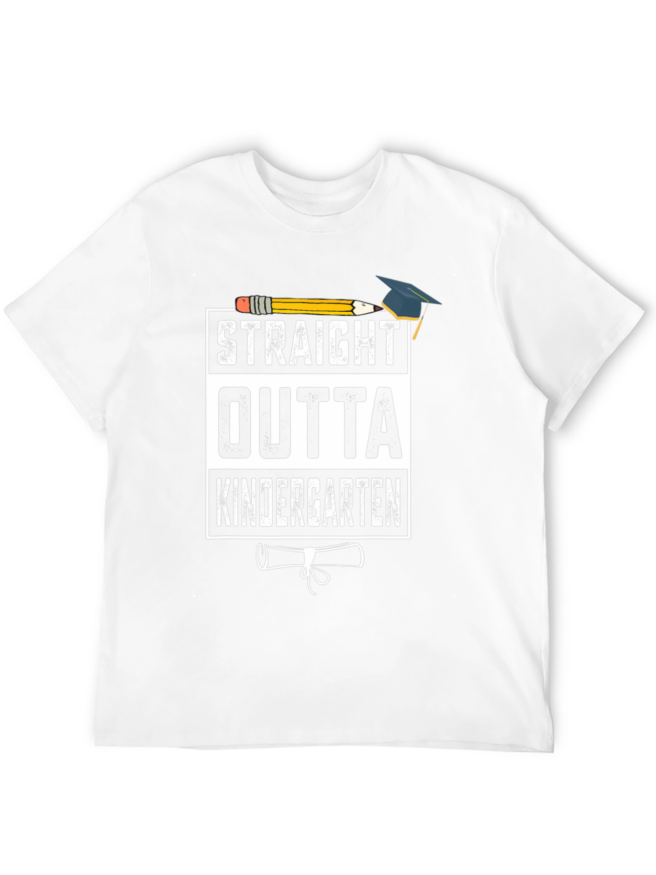 Straight Outta Kindergarten Graduation T-Shirt - 12