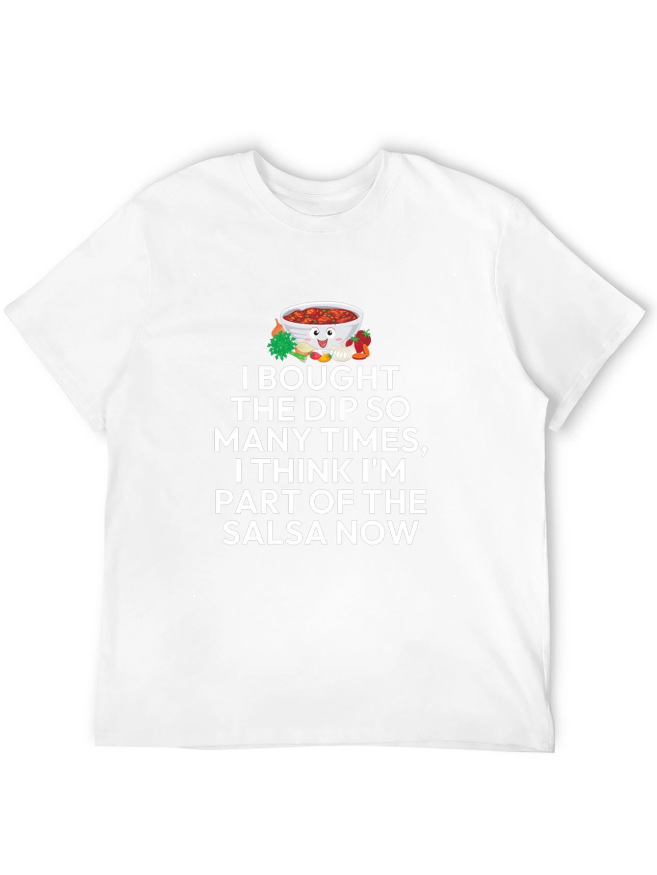 Black Salsa Lover T-Shirt - Funny Dip Bowl Graphic Tee view 12