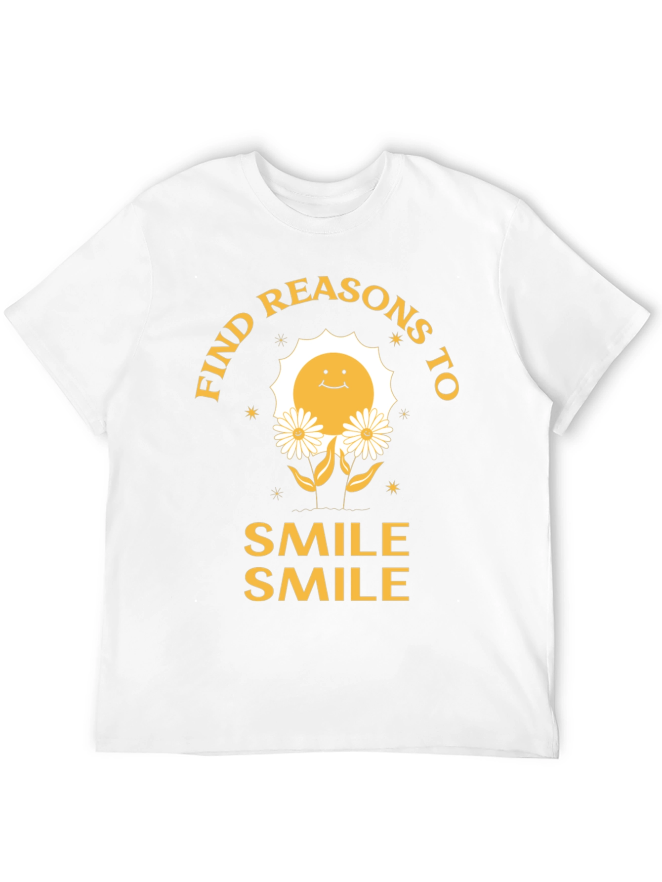 Black Smile Graphic Tee - Find Reasons To Smile T-Shirt view 12