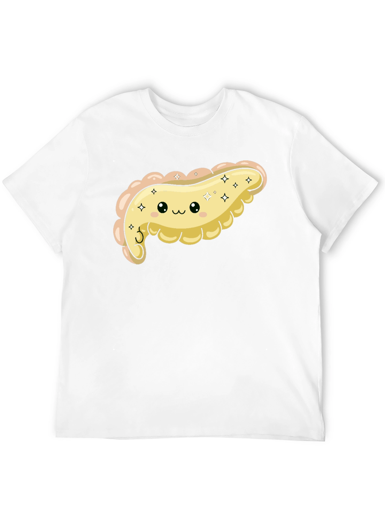 Black Cute Pancreas Graphic T-Shirt - Kawaii Organ Tee view 12