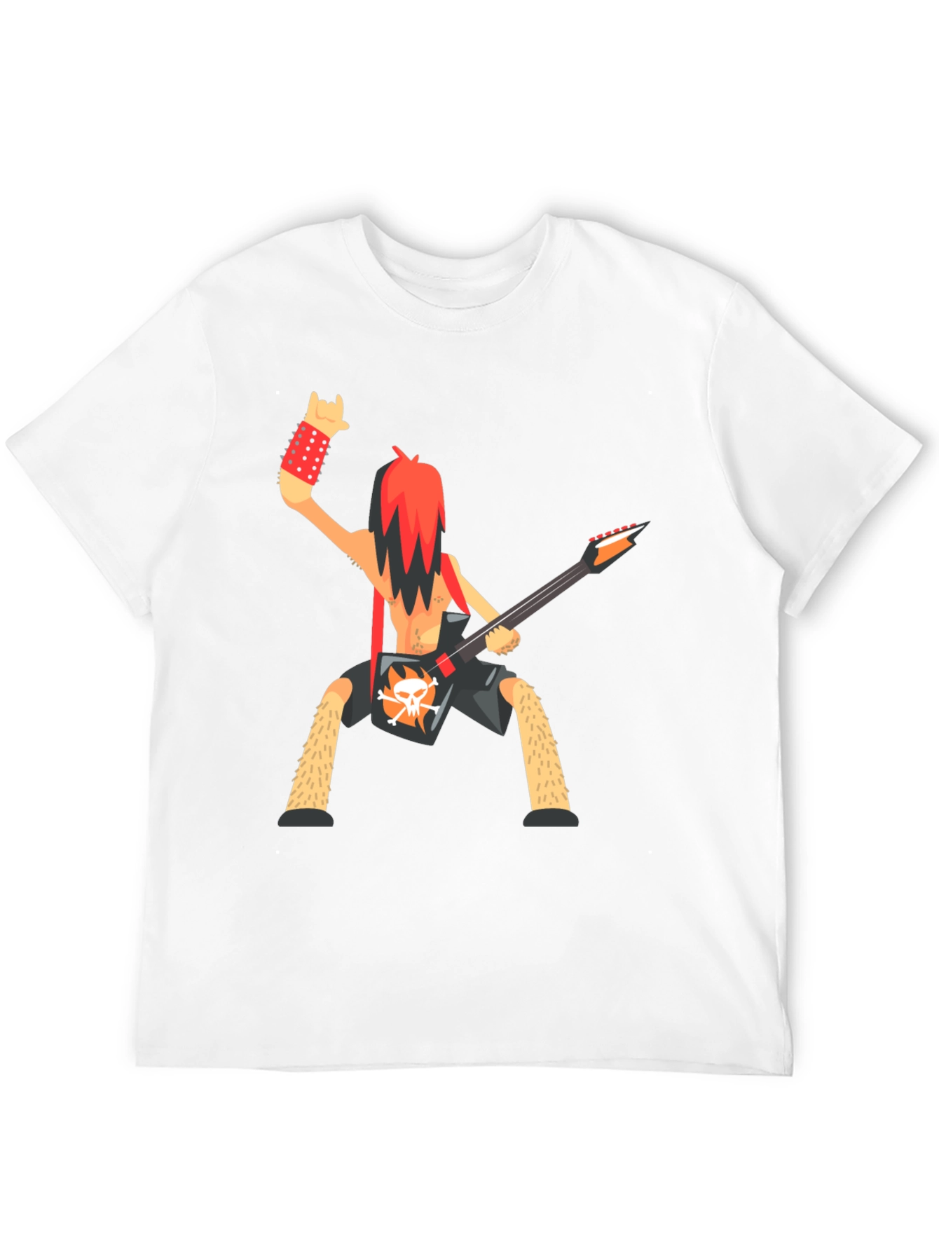 Black Rockstar Cartoon Graphic T-Shirt view 12