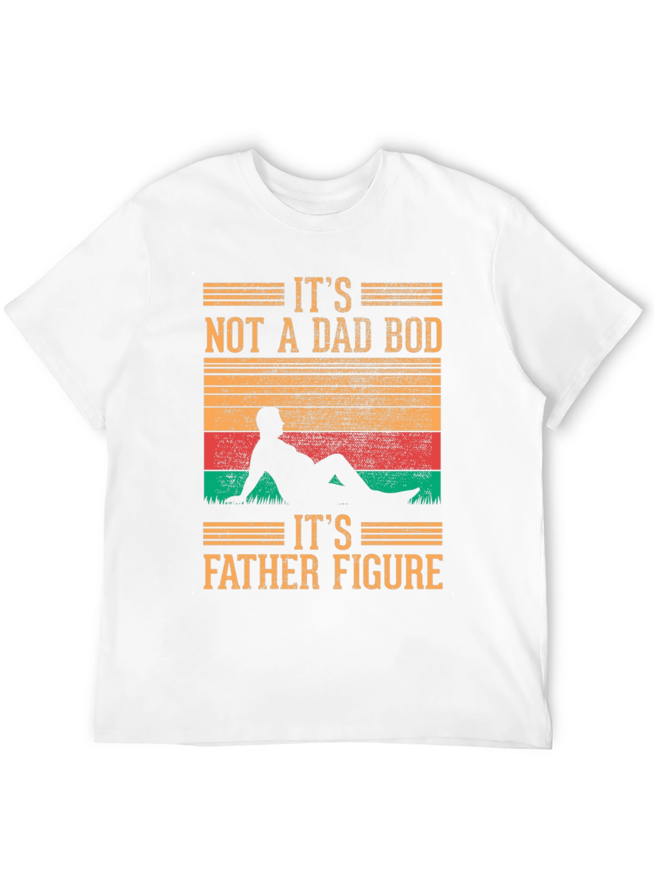 Black It's Not A Dad Bod T-Shirt - Father Figure view 12