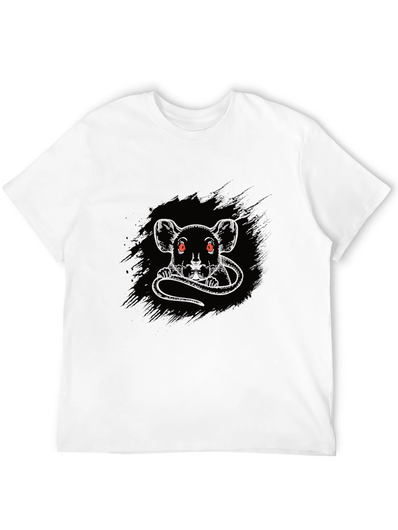Black Rat Graphic Black T-Shirt view 12