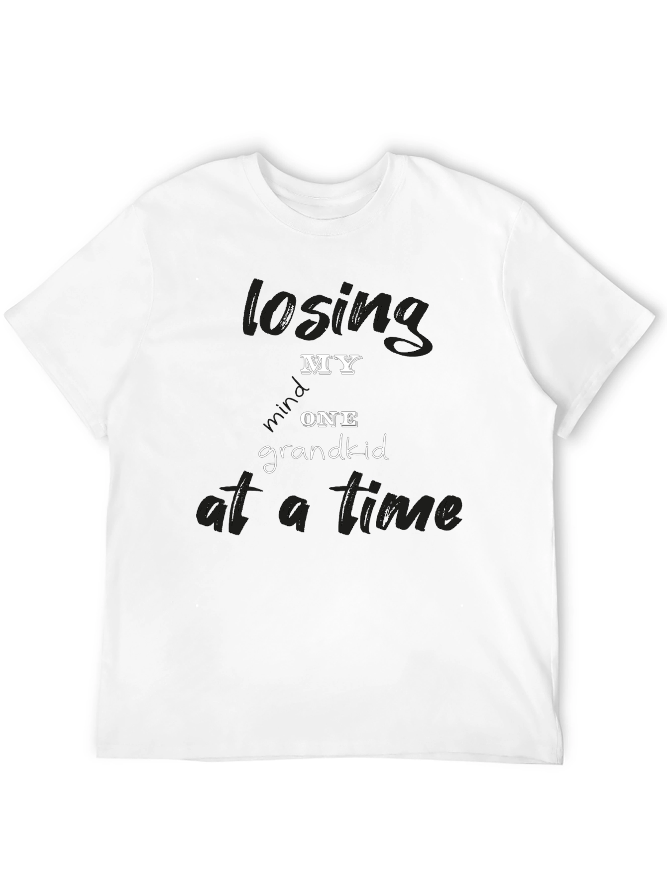Black Losing My Grandkid One at a Time Black T-Shirt view 12