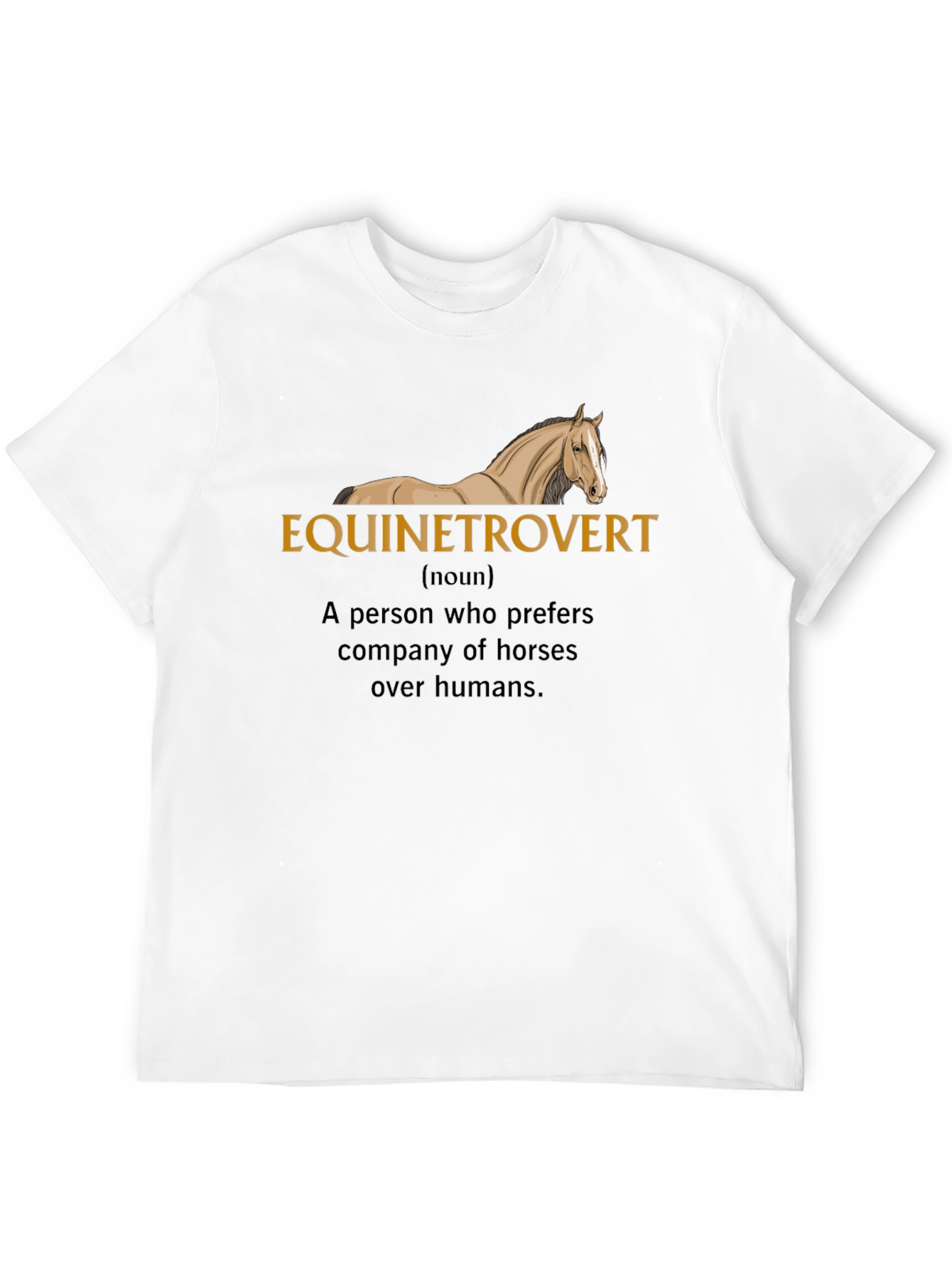 Black Equinetrovert Horse Lover Black T-Shirt view 12