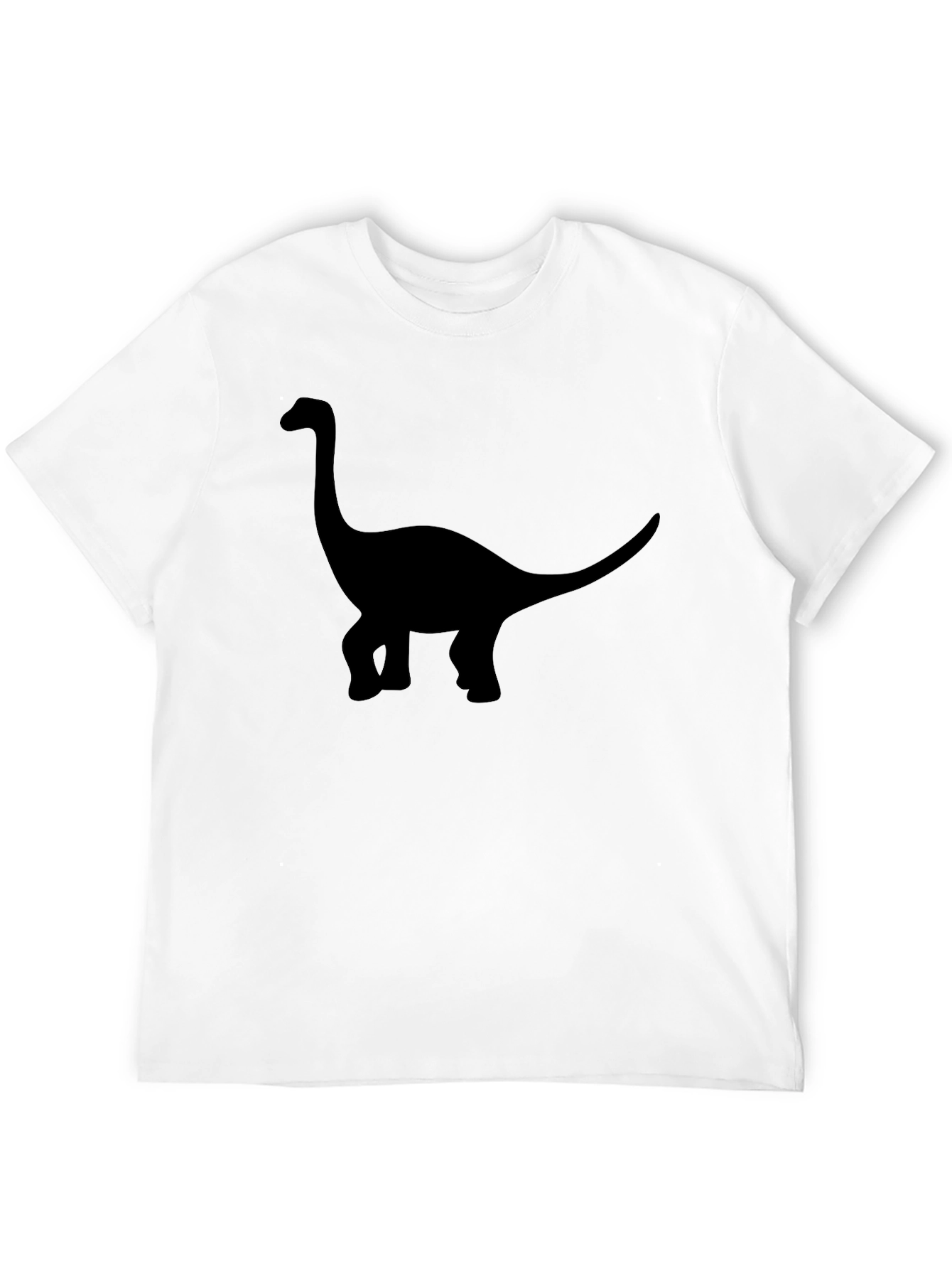 Black Dinosaur Silhouette Graphic T-Shirt - Casual Style view 12