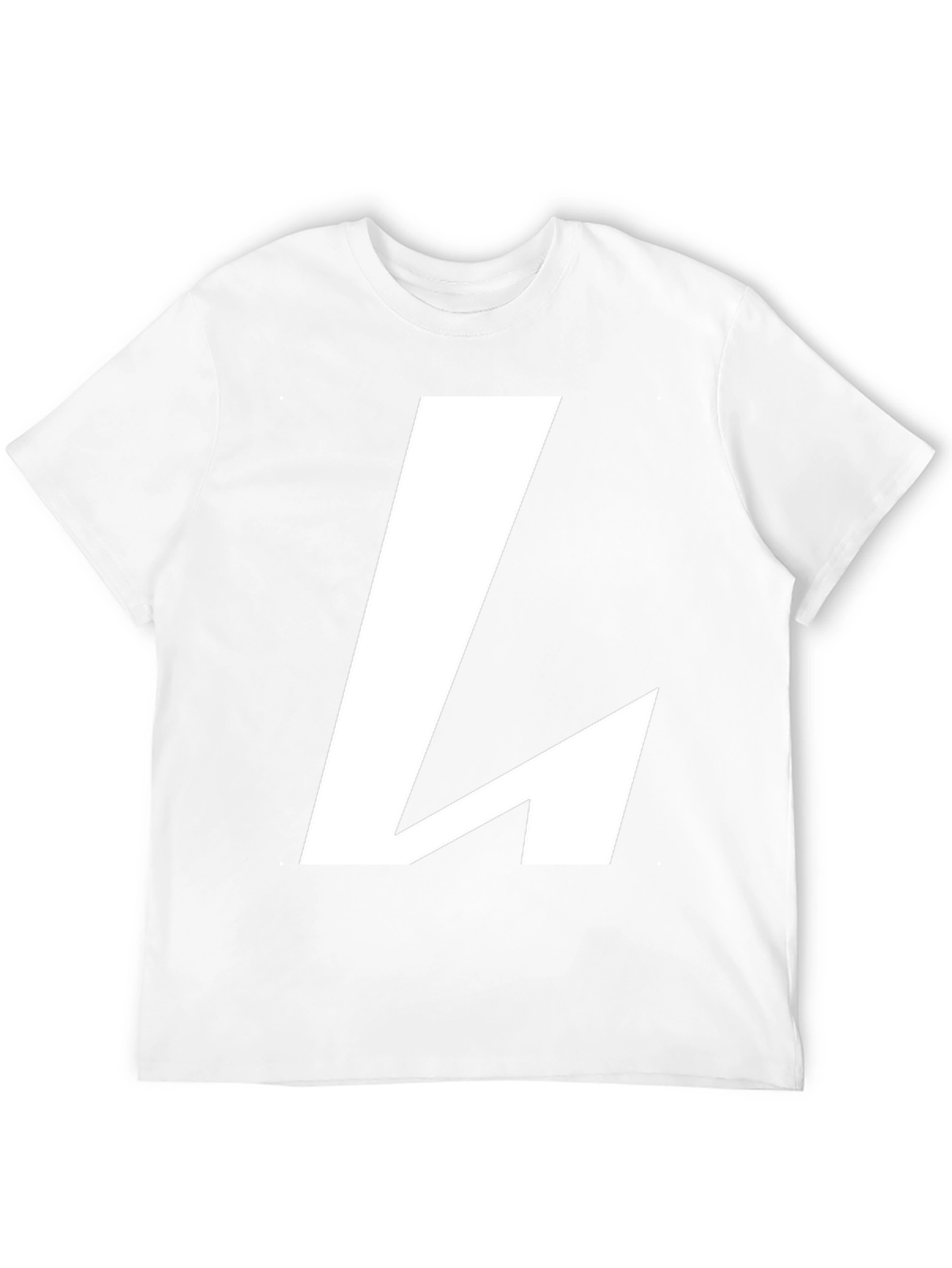 Black Bold 'L' Graphic Black T-Shirt view 12