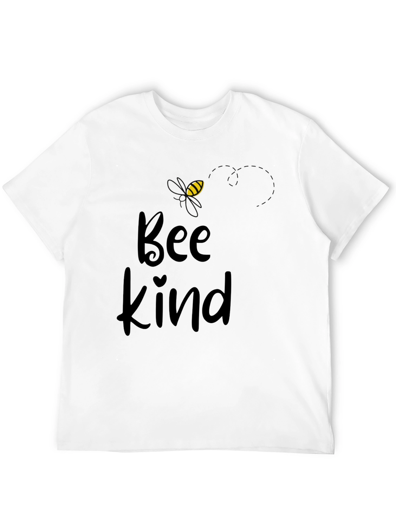 Black Bee Kind Graphic Tee - Black Cotton Blend view 12