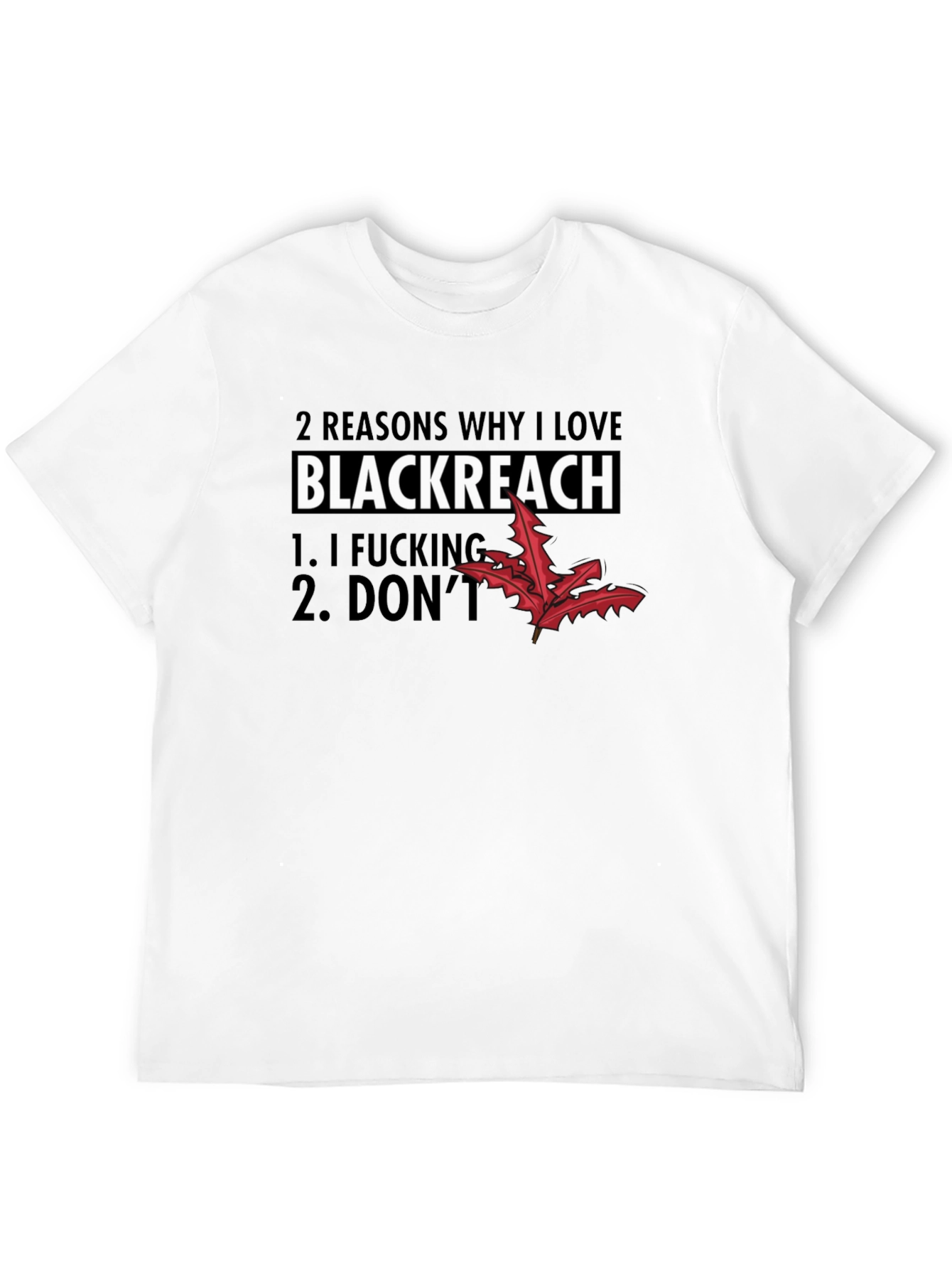 Black Blackreach Funny Graphic T-Shirt view 12