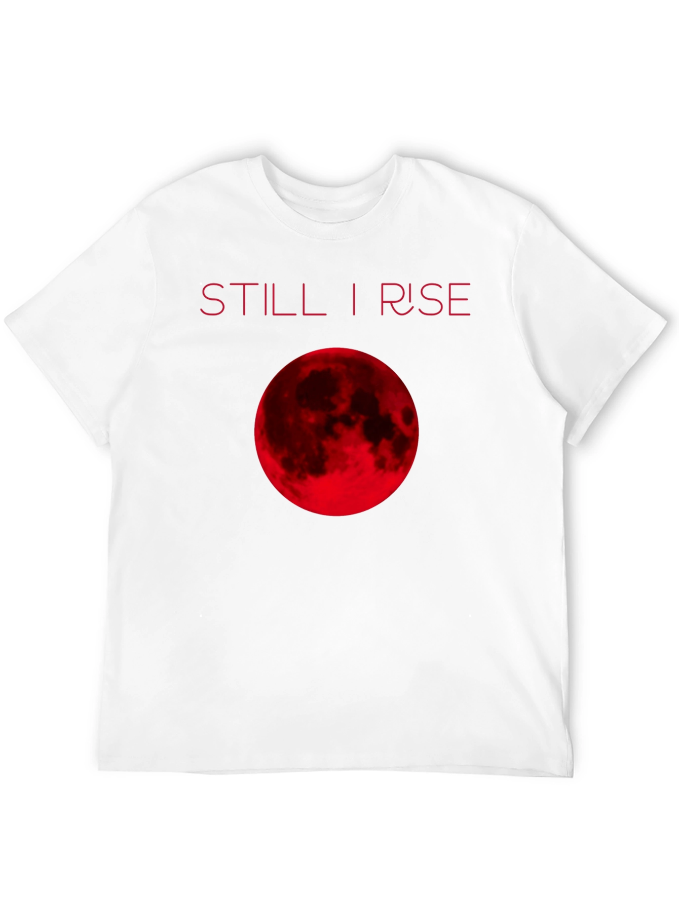 Black Still I Rise Red Moon Graphic T-Shirt view 12