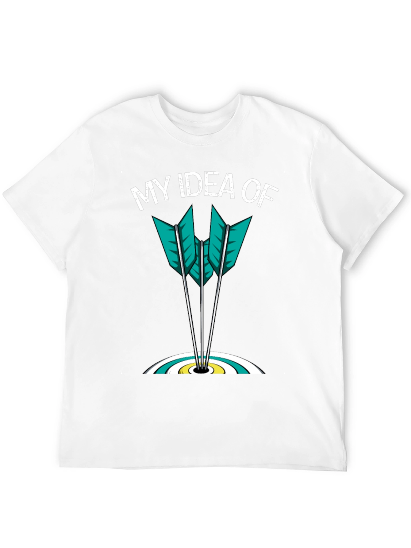 Black My Idea Of Archery Arrows Target Graphic T-Shirt view 12