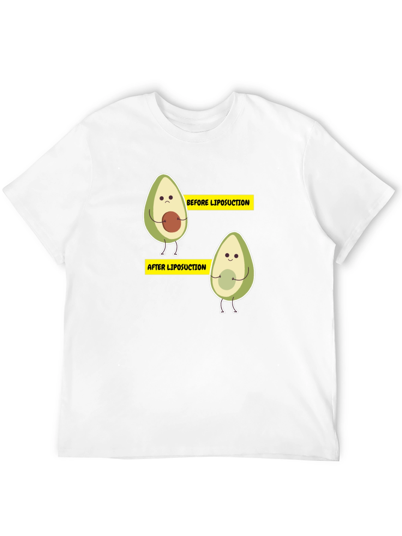 Black Avocado Liposuction Funny Black T-Shirt view 12