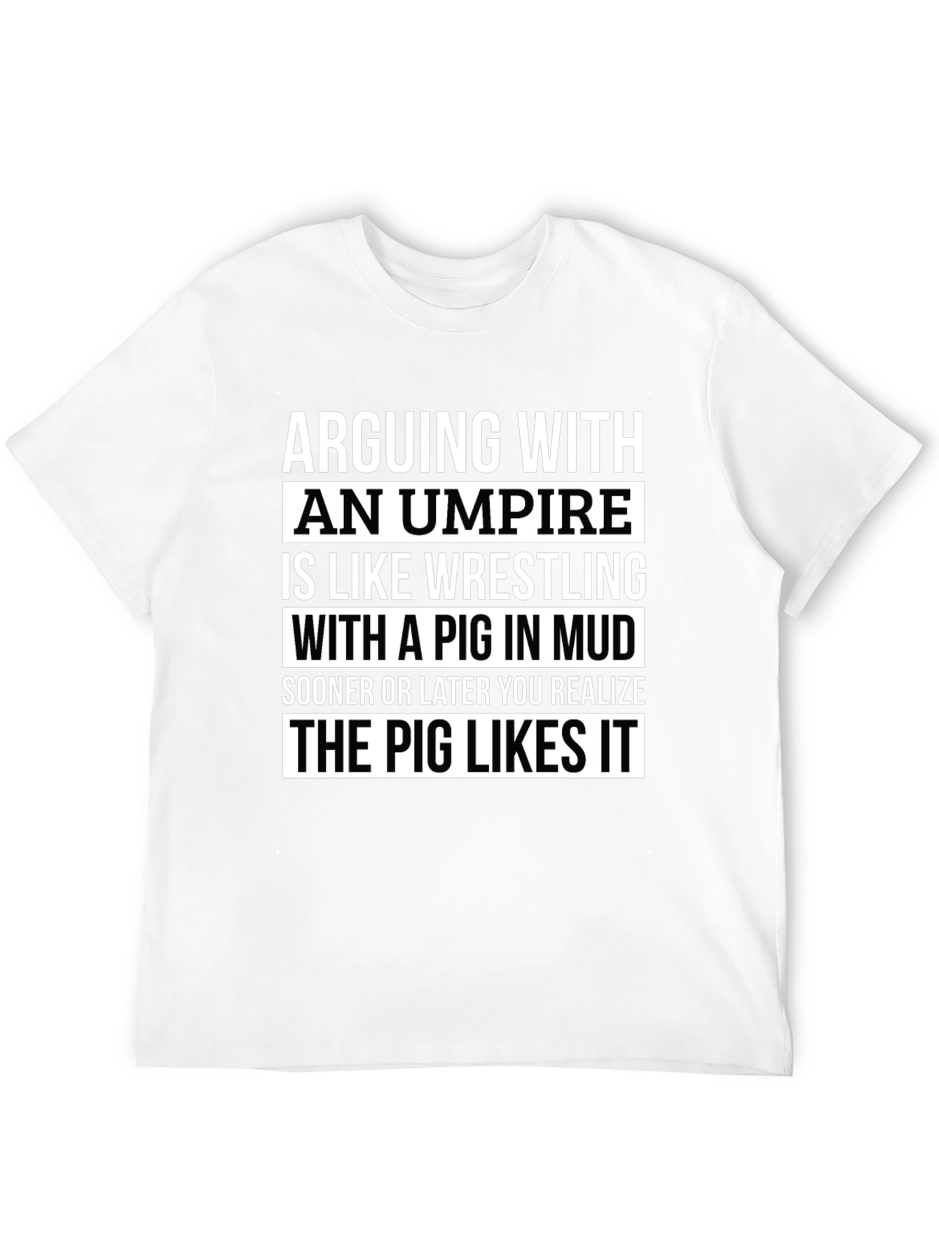 Black Arguing with Umpire Funny T-Shirt view 12
