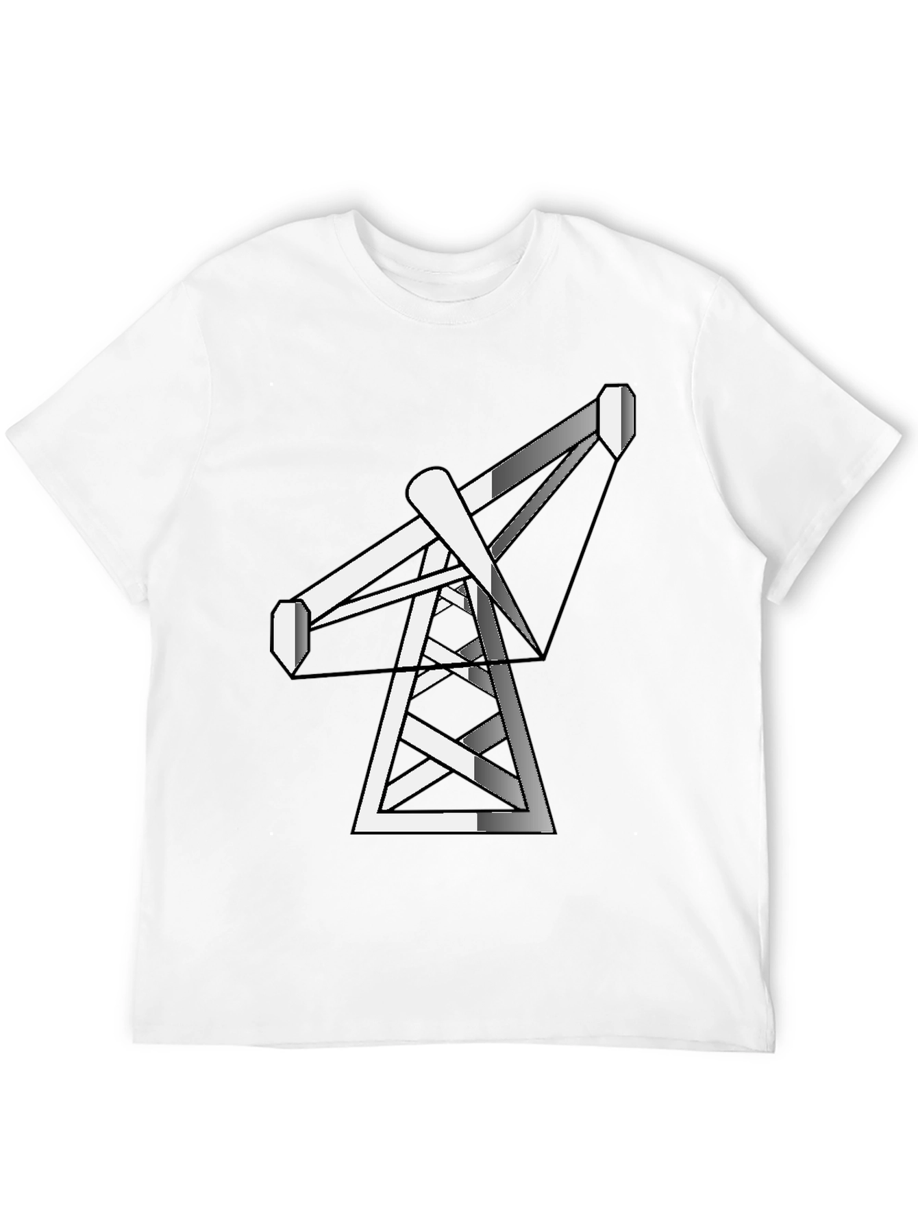 Black Black Tee with Crane Graphic view 12