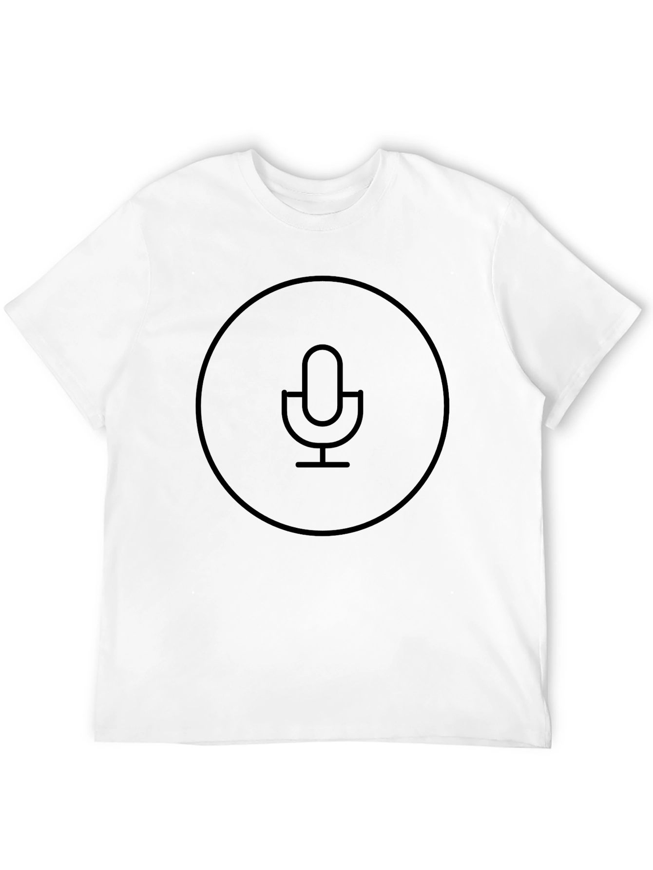 Black Mic Graphic Tee - Soft Cotton Blend view 12