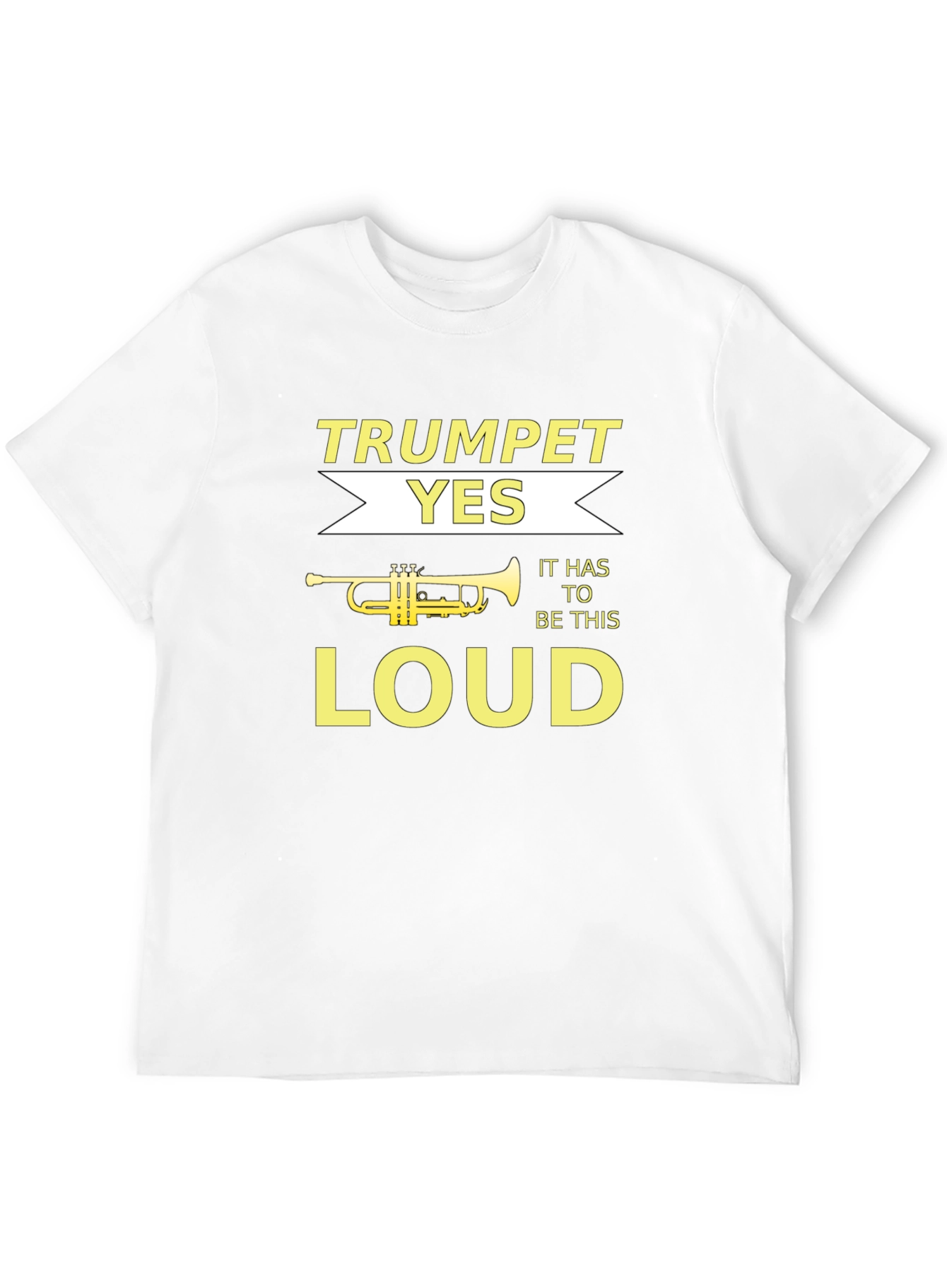 Black Trumpet Loud Music Graphic Tee view 12