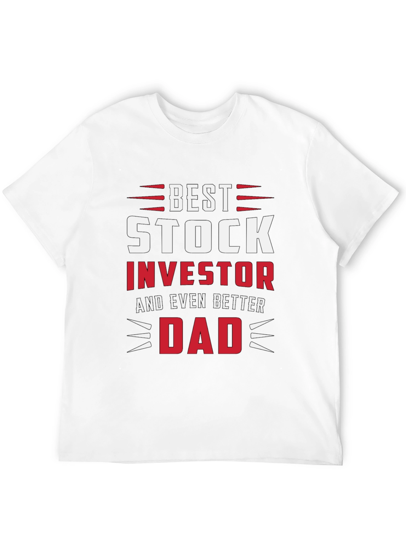 Black Best Stock Investor Dad T-Shirt view 12