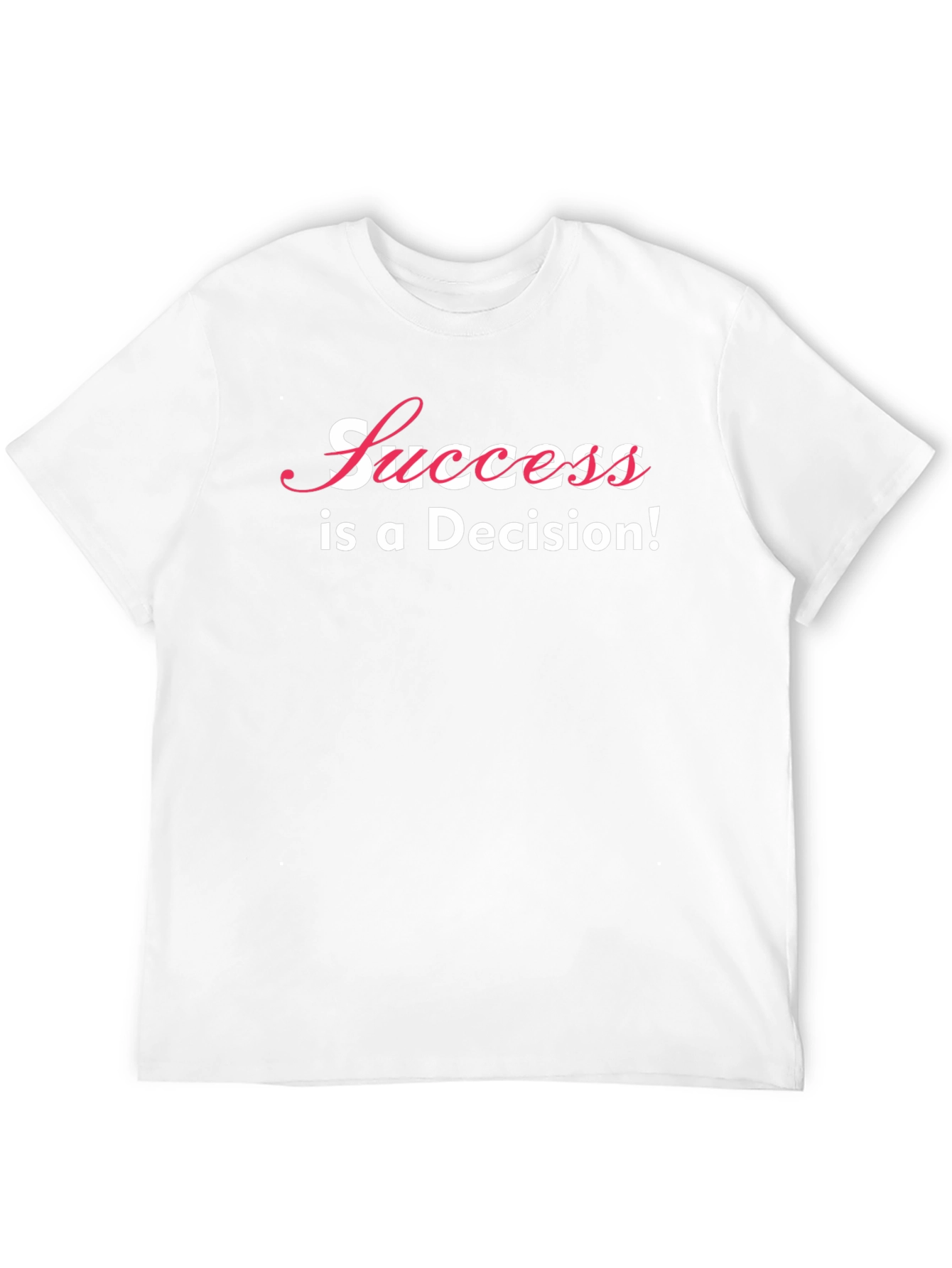 Black Success is a Decision Graphic Tee - Black Cotton T-Shirt view 12