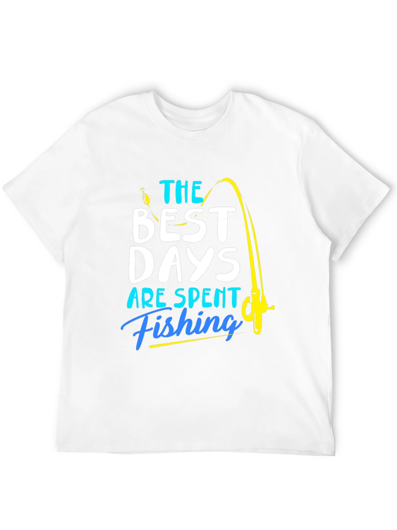 Black Fishing T-Shirt: Best Days are Spent Fishing view 12