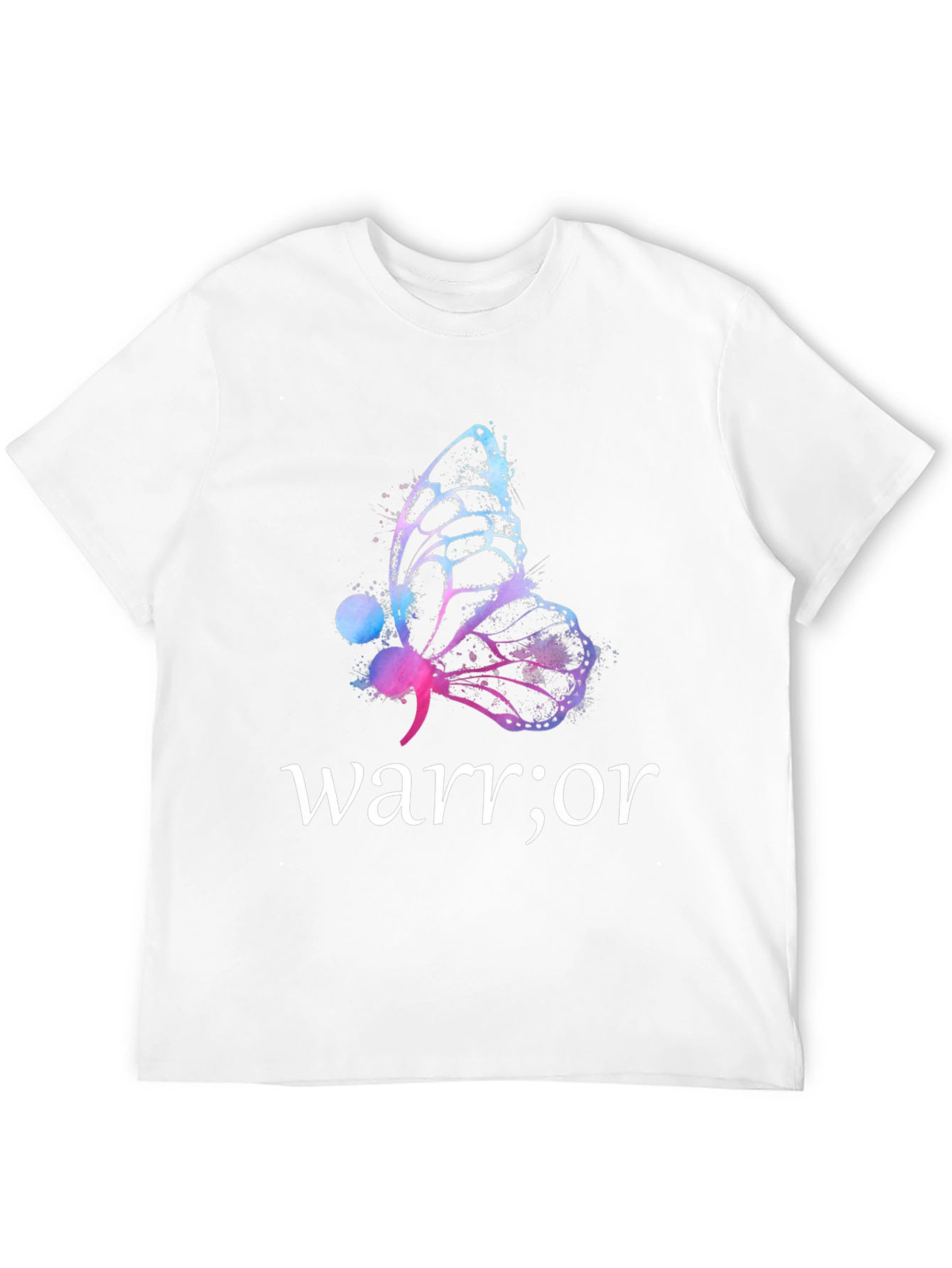 Black Warrior Butterfly Graphic T-Shirt - Motivational Tee view 12